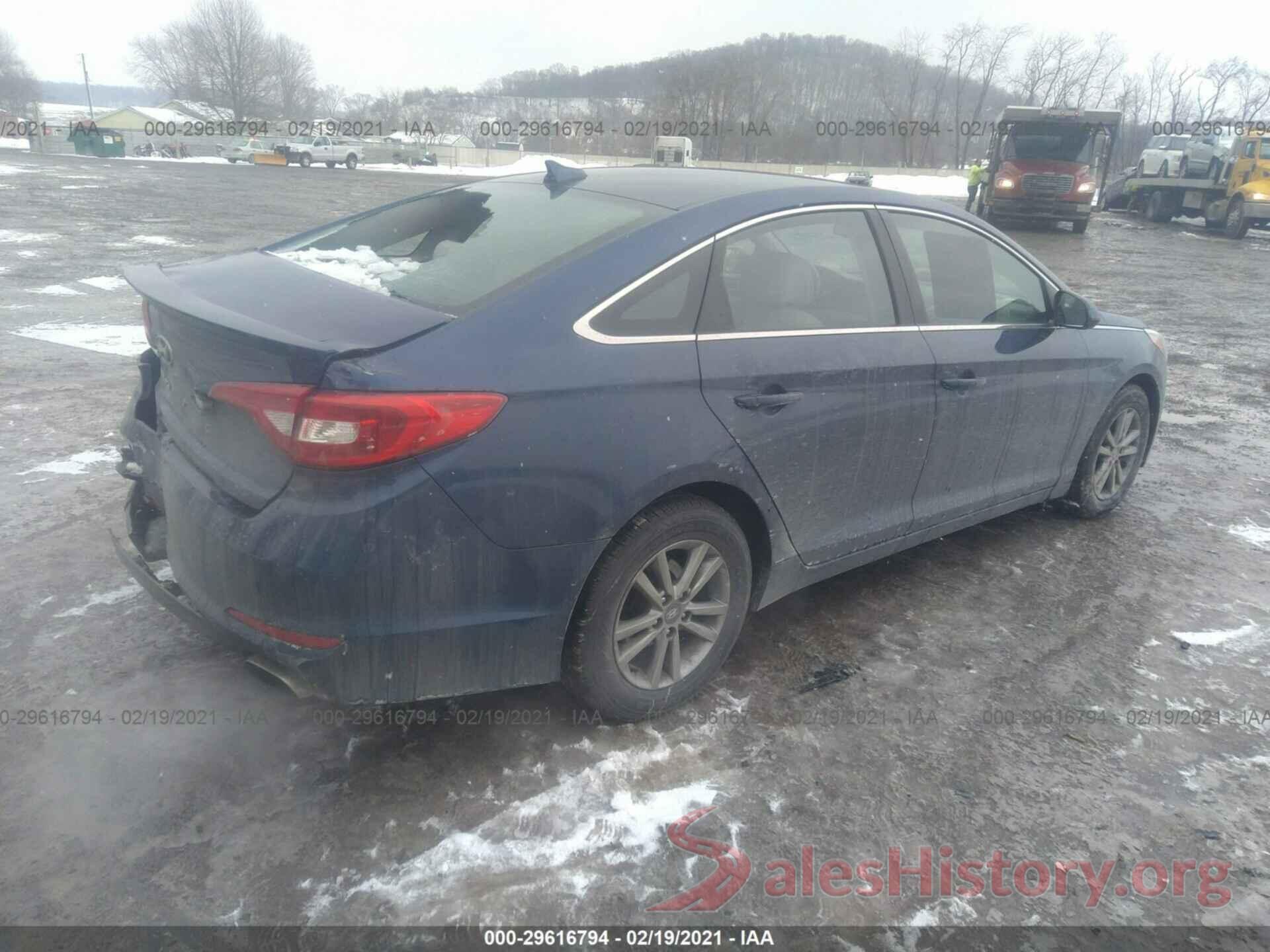 5NPE24AF0GH295107 2016 HYUNDAI SONATA