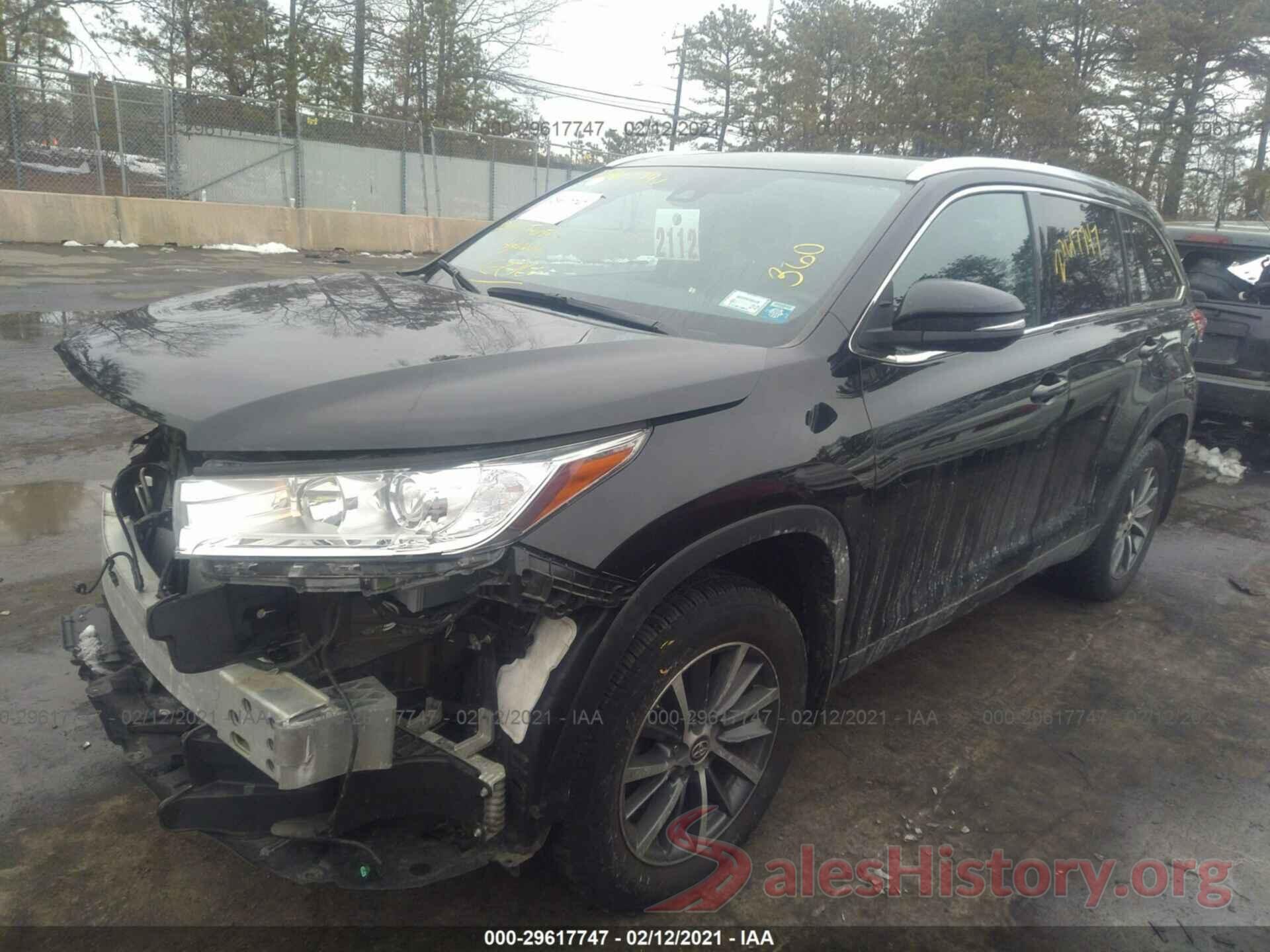 5TDJZRFH7KS589754 2019 TOYOTA HIGHLANDER