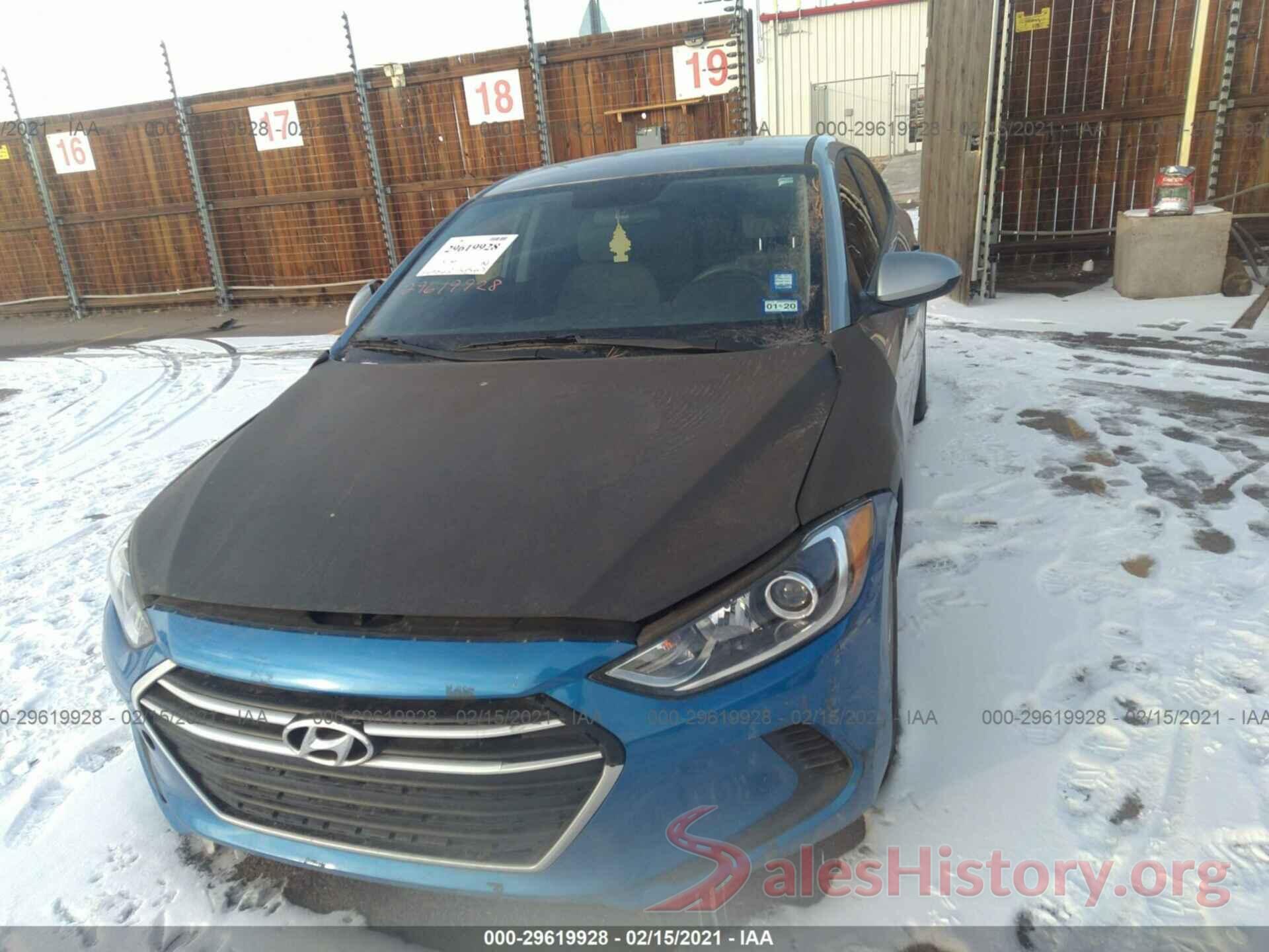 5NPD84LF5HH100921 2017 HYUNDAI ELANTRA