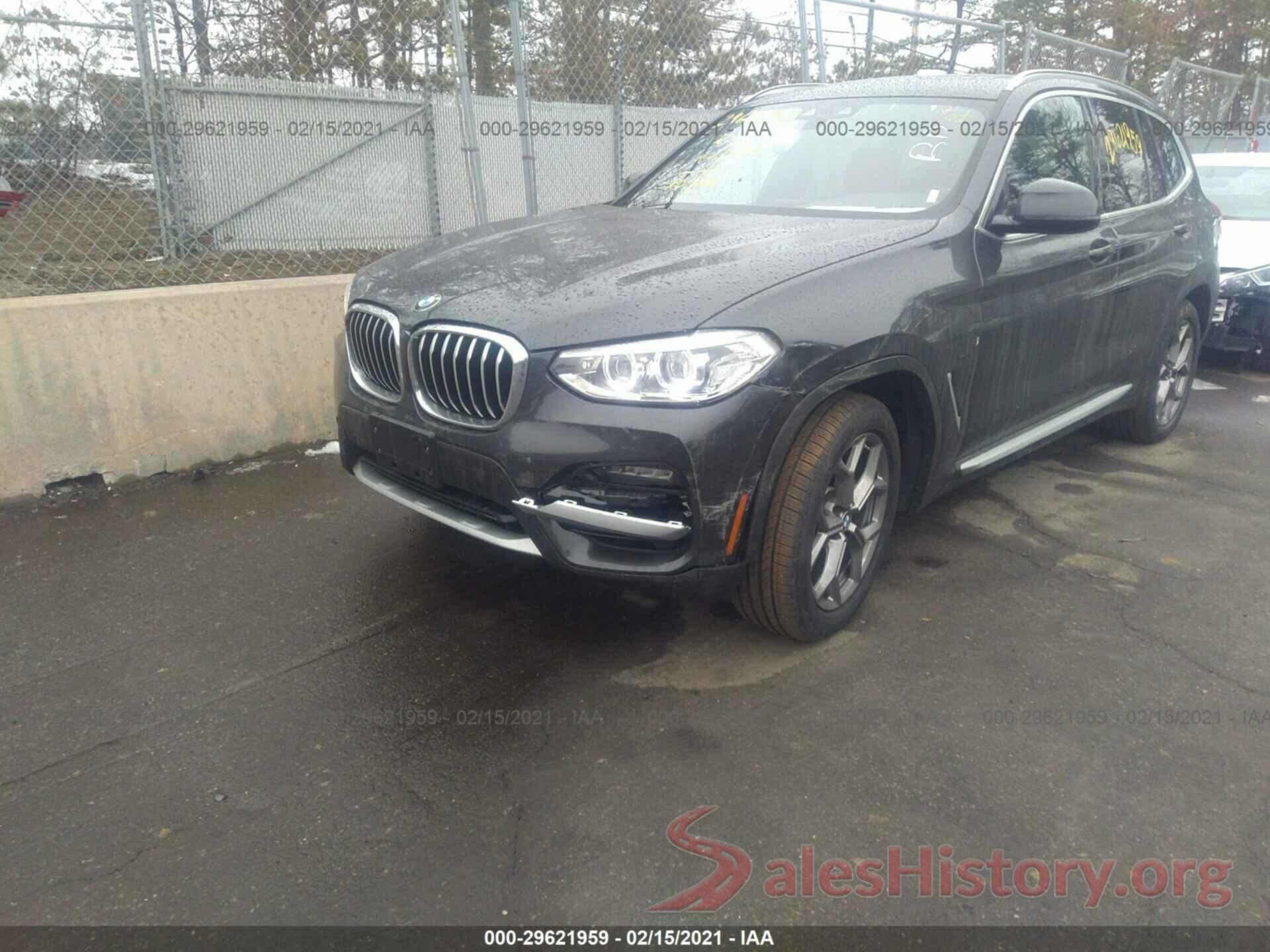 5UXTY5C05M9F57312 2021 BMW X3