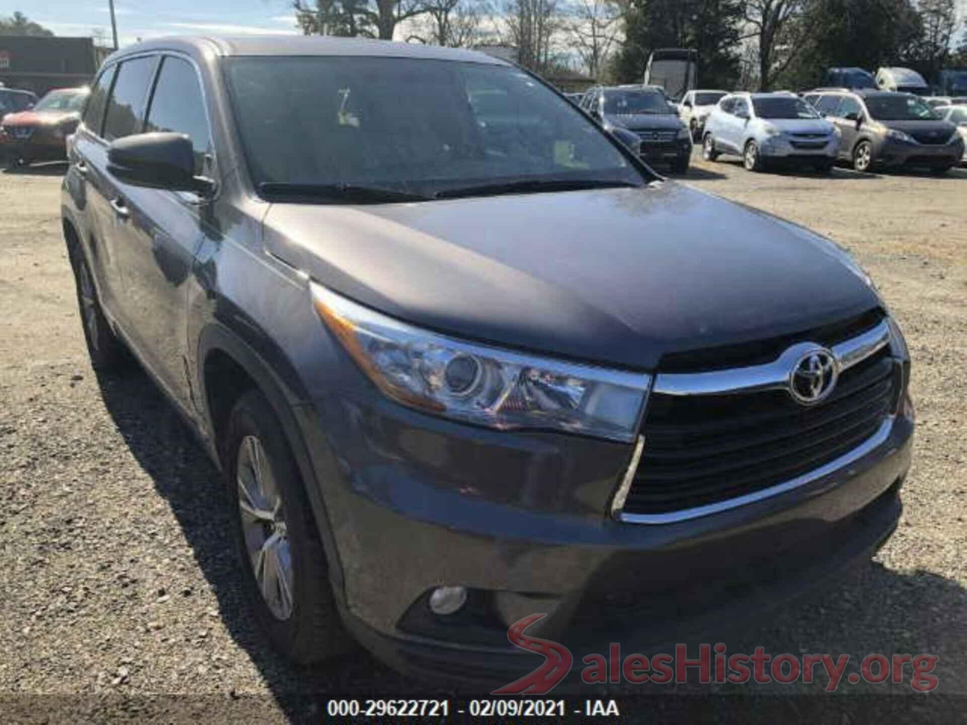 5TDZKRFH8GS122650 2016 TOYOTA HIGHLANDER