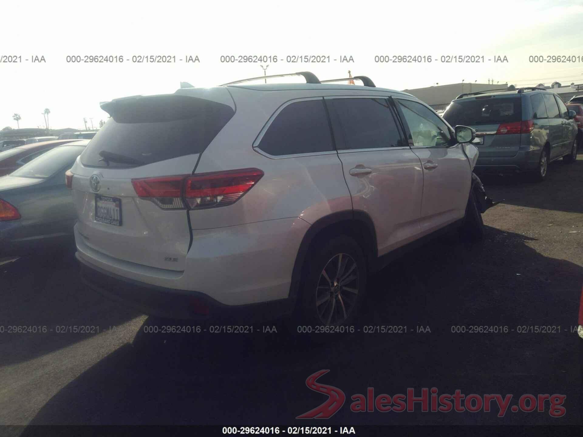 5TDKZRFH6KS550545 2019 TOYOTA HIGHLANDER