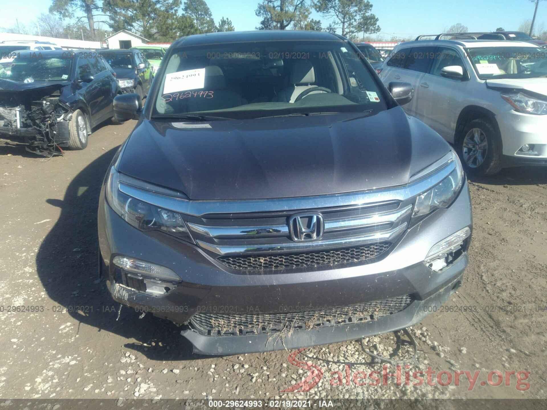 5FNYF5H58HB037454 2017 HONDA PILOT