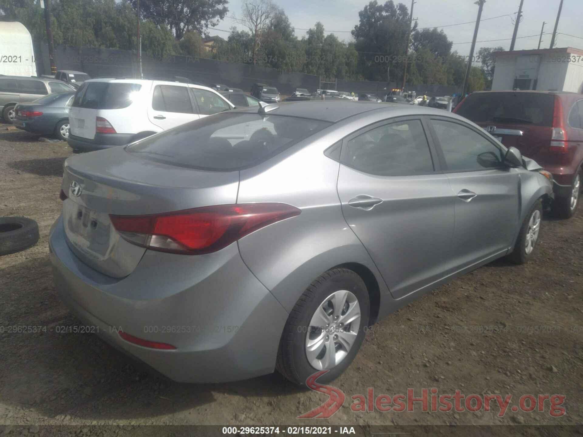 5NPDH4AE6GH756764 2016 HYUNDAI ELANTRA