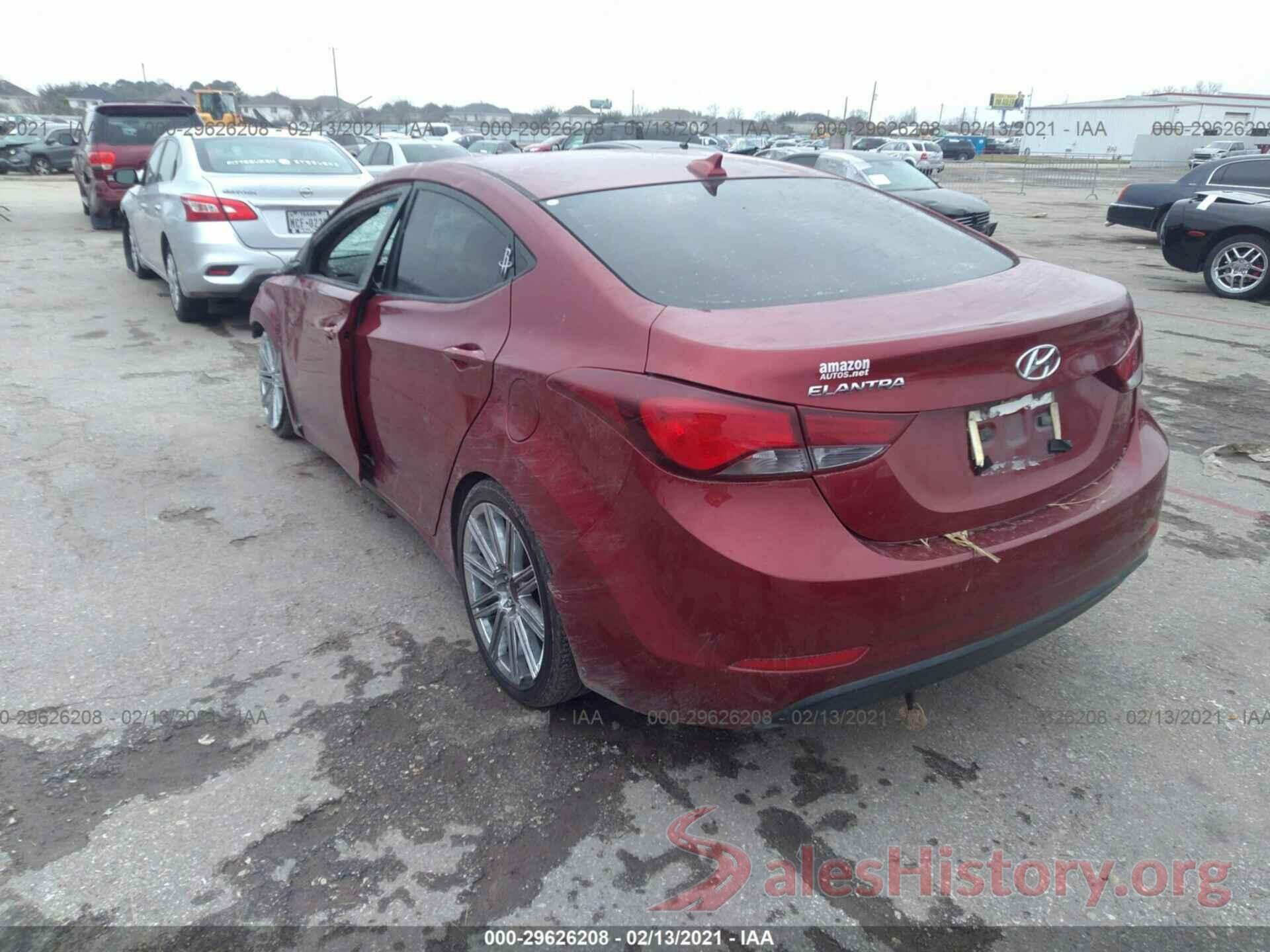 5NPDH4AE3GH711961 2016 HYUNDAI ELANTRA