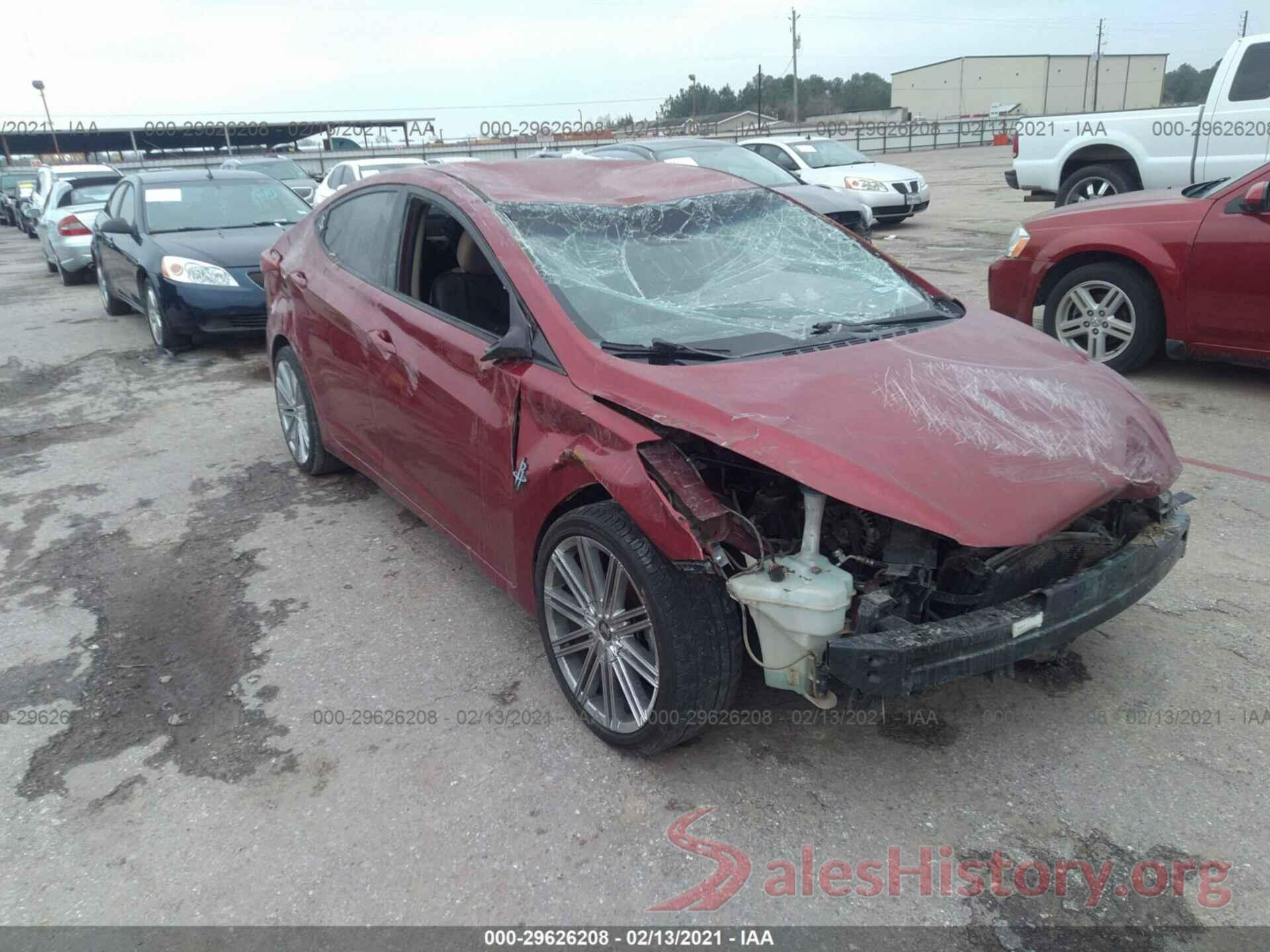 5NPDH4AE3GH711961 2016 HYUNDAI ELANTRA