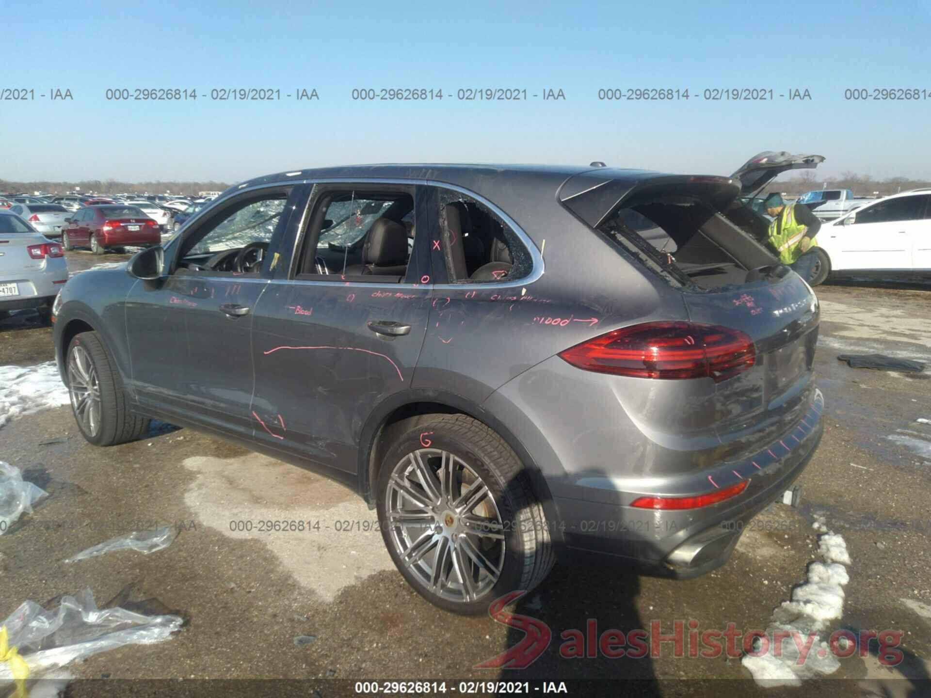 WP1AA2A27GLA09282 2016 PORSCHE CAYENNE