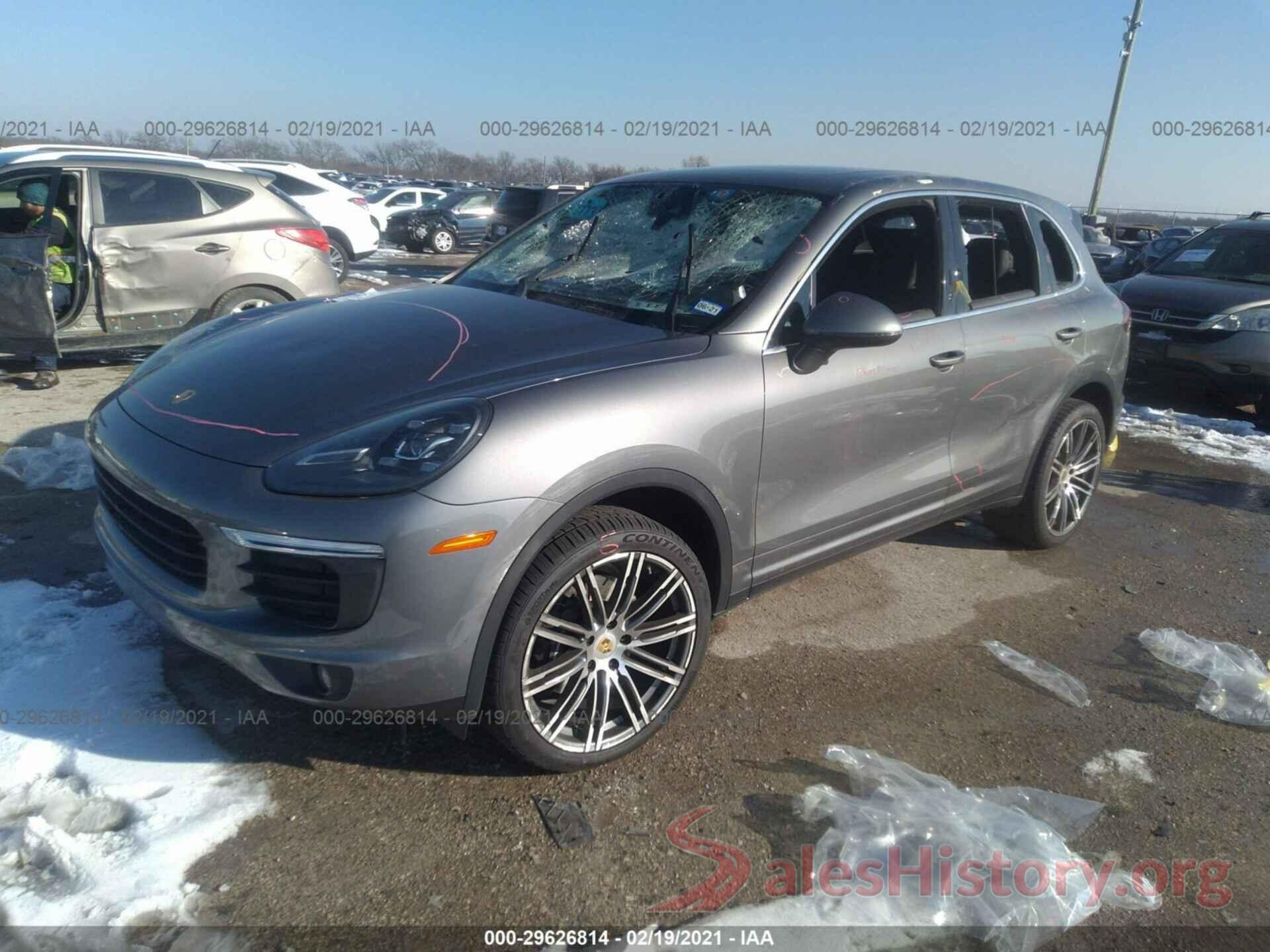 WP1AA2A27GLA09282 2016 PORSCHE CAYENNE