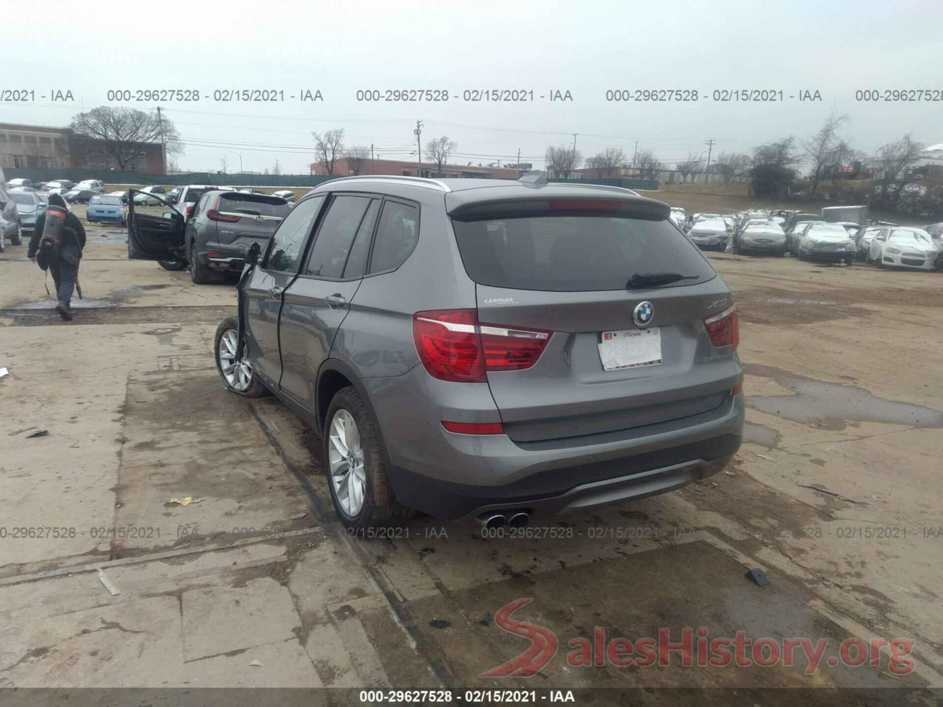 5UXWZ7C35H0X40930 2017 BMW X3