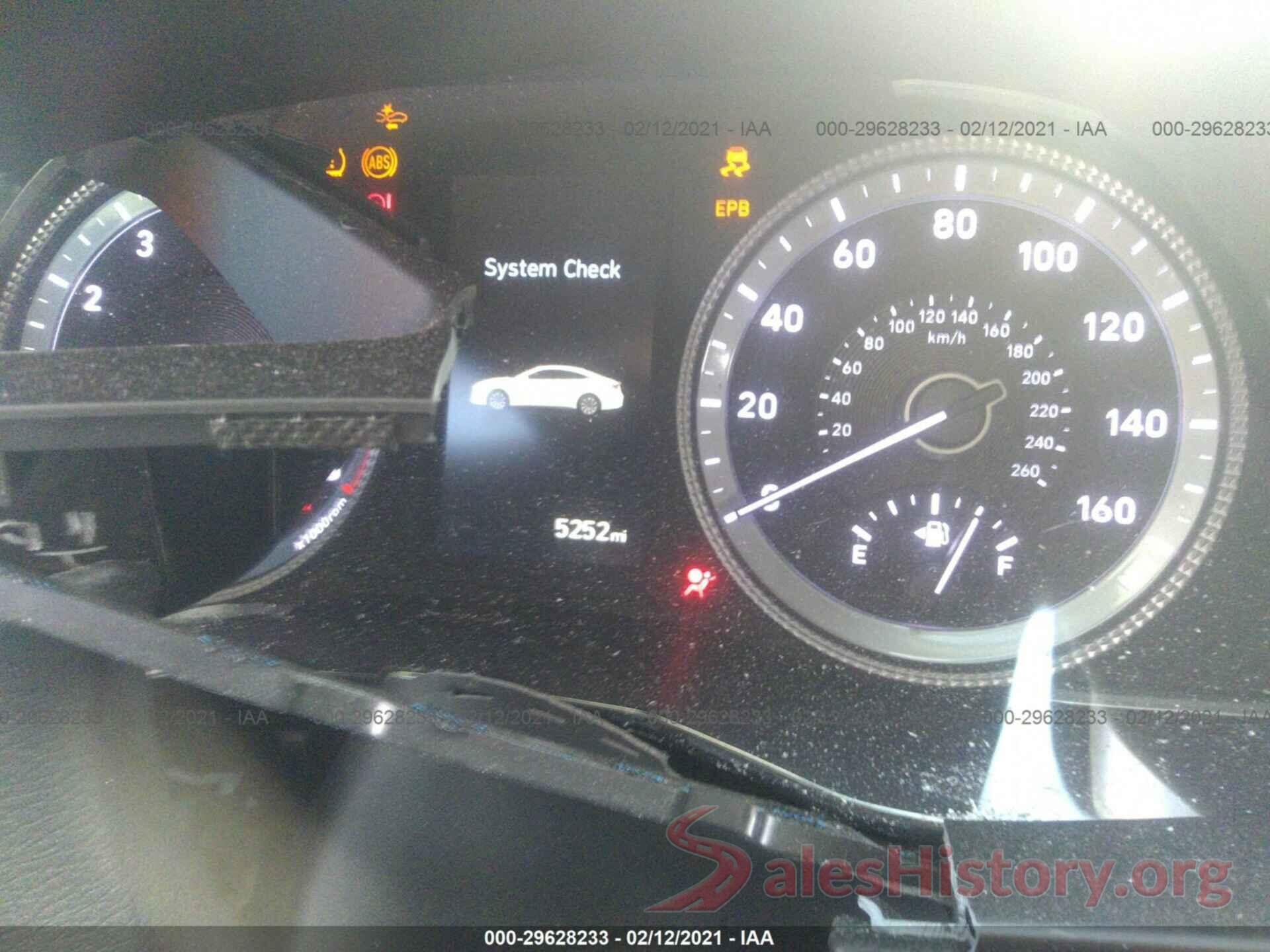 5NPEL4JA2LH056296 2020 HYUNDAI SONATA