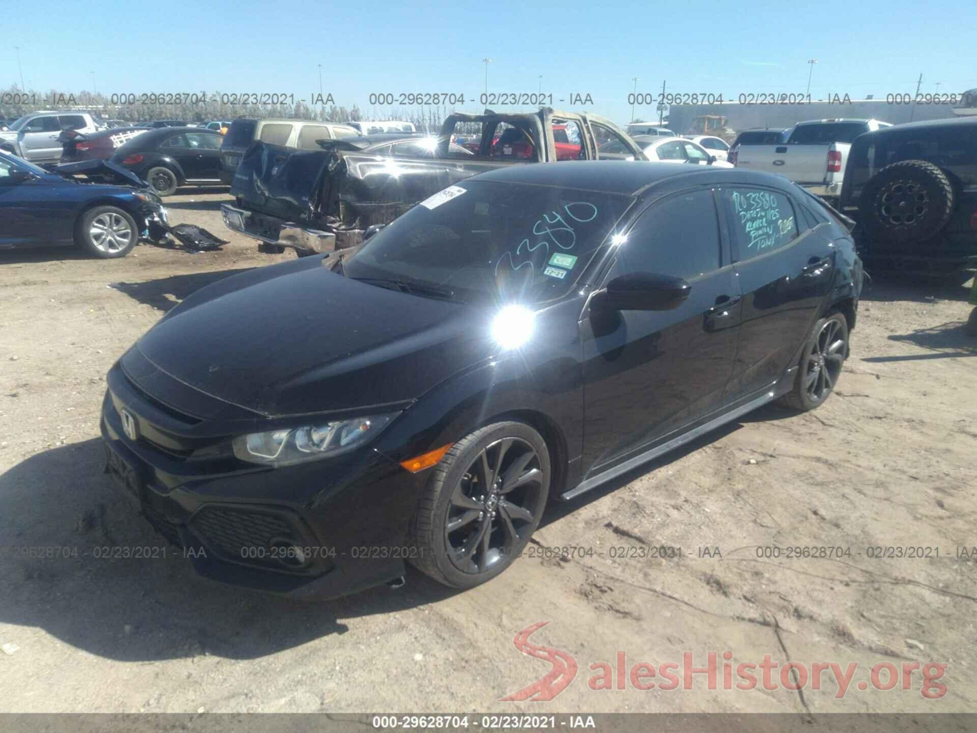 SHHFK7H40HU208377 2017 HONDA CIVIC HATCHBACK