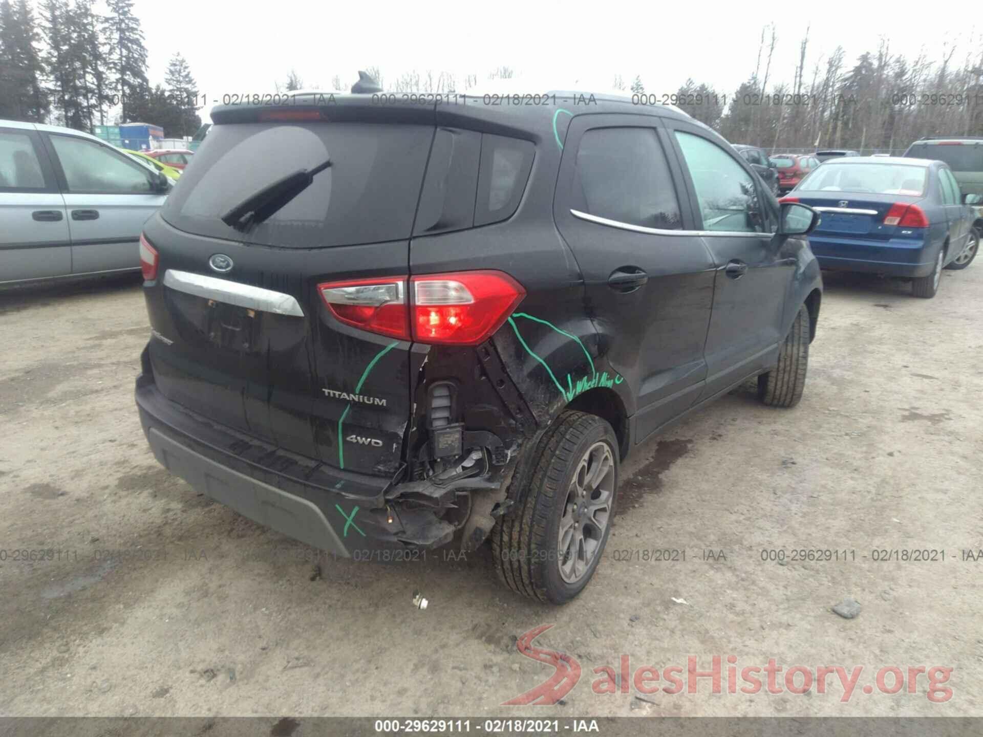 MAJ6S3KL4KC307689 2019 FORD ECOSPORT