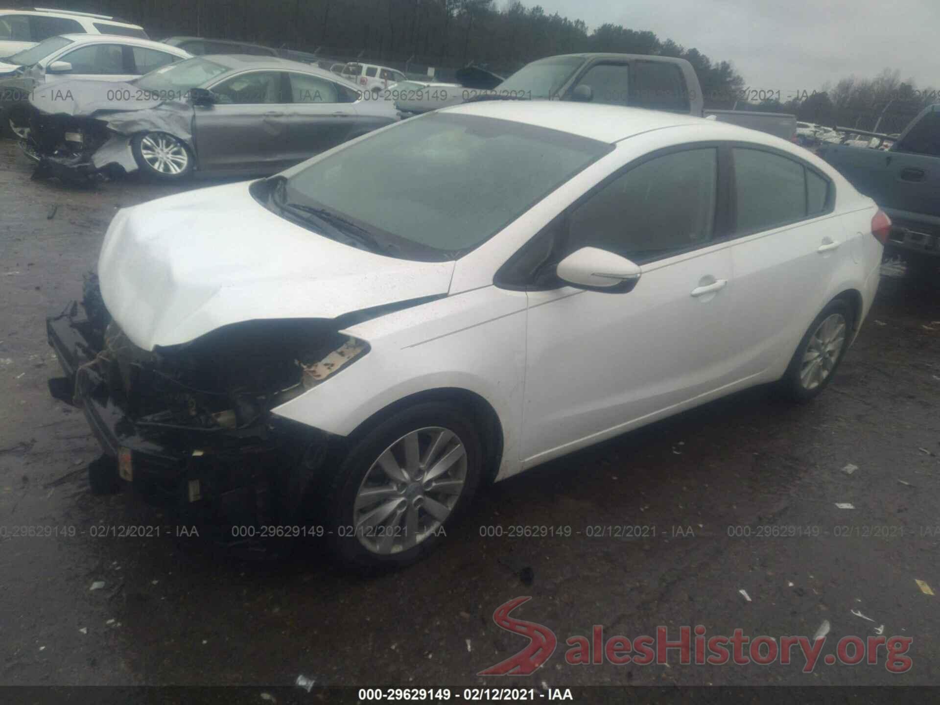 KNAFX4A69G5553336 2016 KIA FORTE