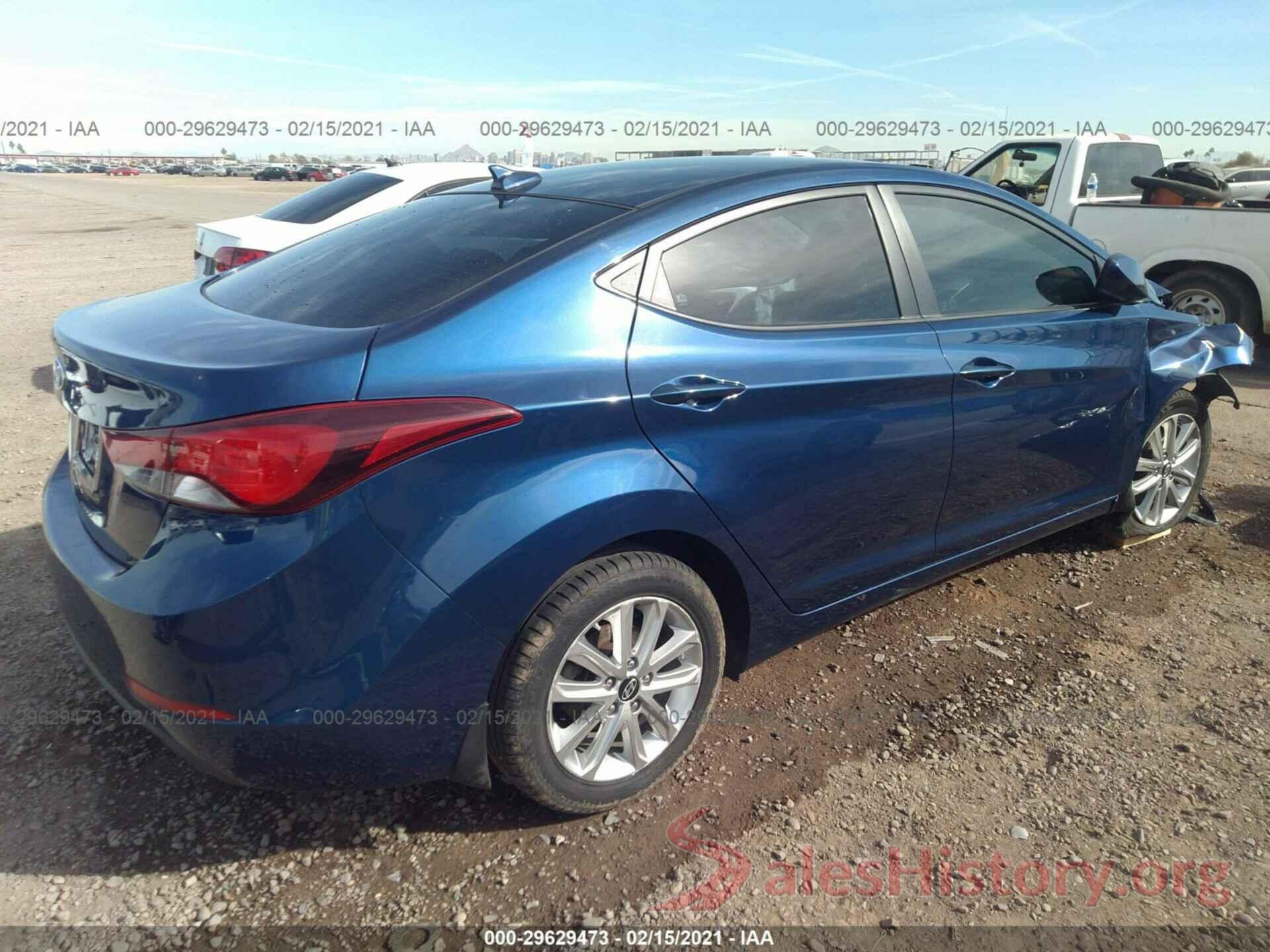 5NPDH4AE3GH652586 2016 HYUNDAI ELANTRA