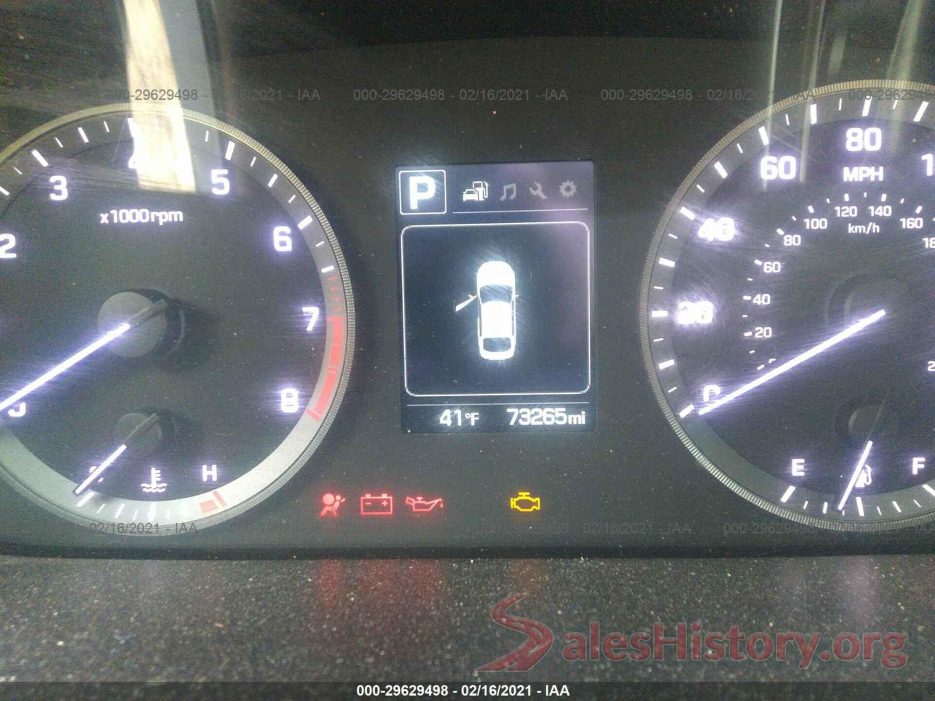 5NPE24AF4GH301801 2016 HYUNDAI SONATA