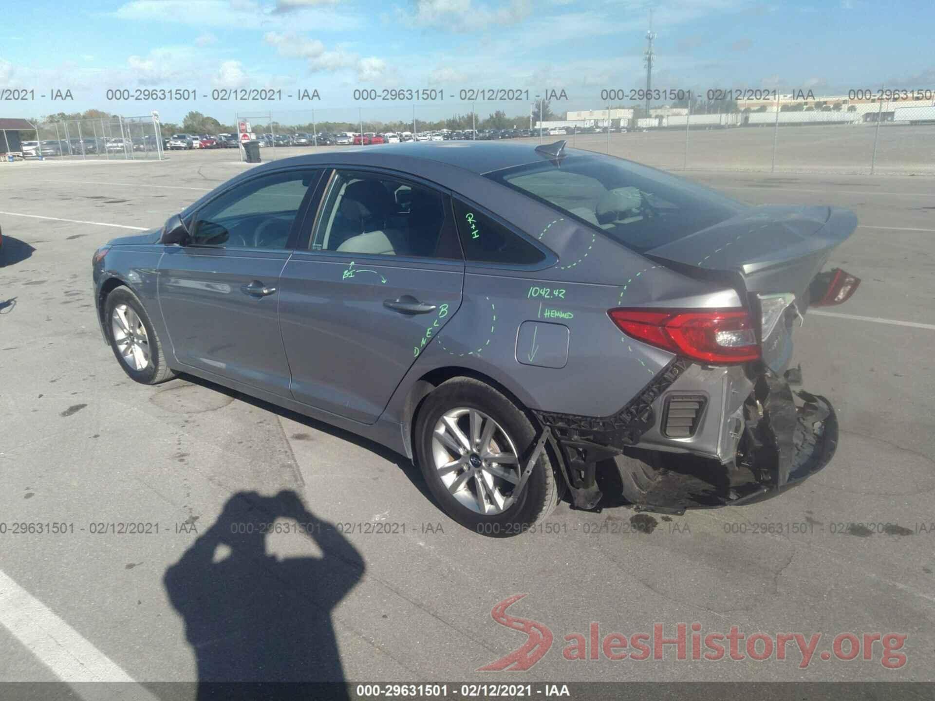 5NPE24AFXGH279979 2016 HYUNDAI SONATA