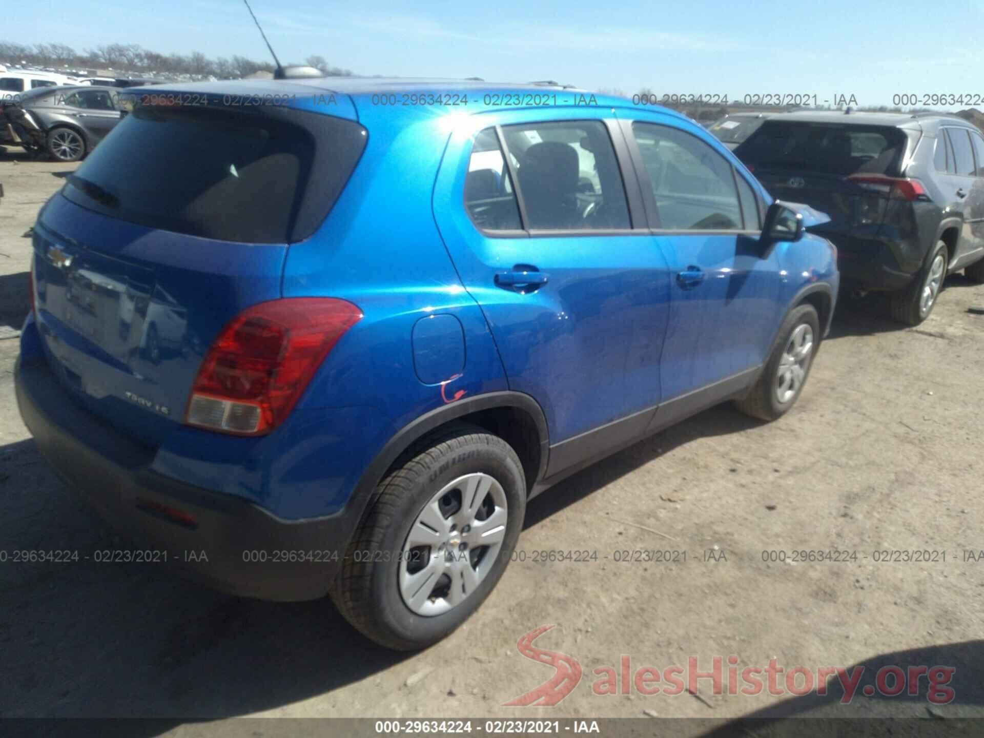 KL7CJKSB4GB669551 2016 CHEVROLET TRAX