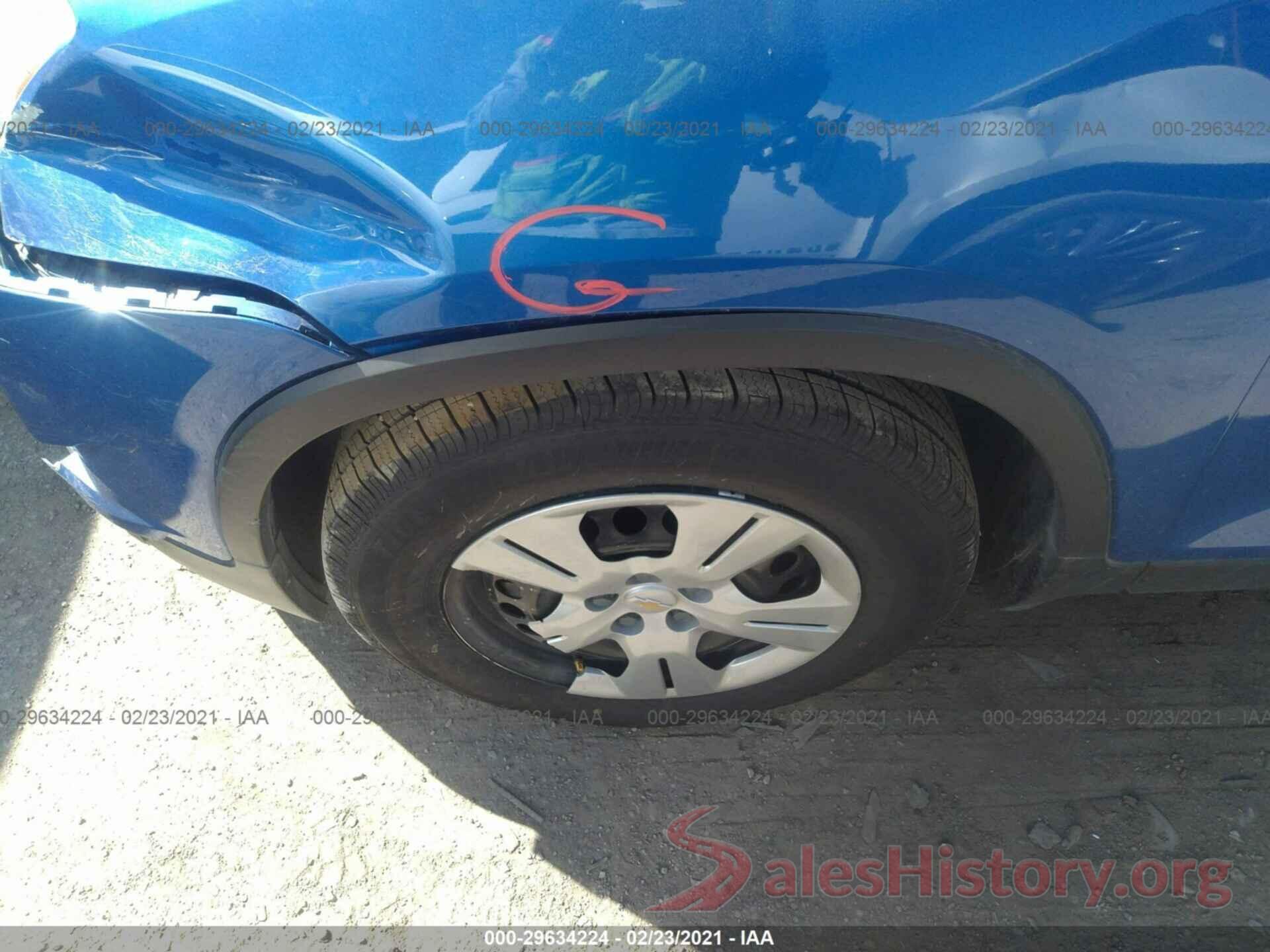 KL7CJKSB4GB669551 2016 CHEVROLET TRAX