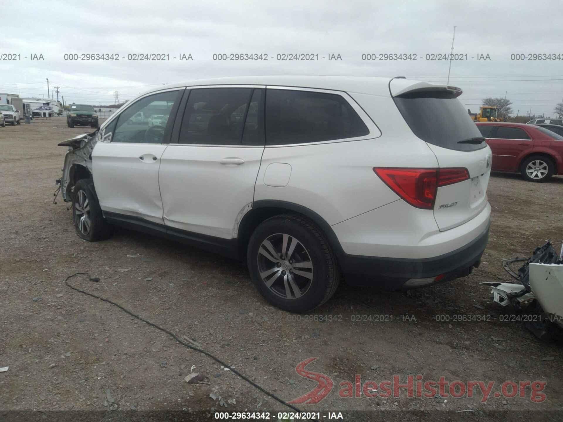 5FNYF5H39GB019445 2016 HONDA PILOT