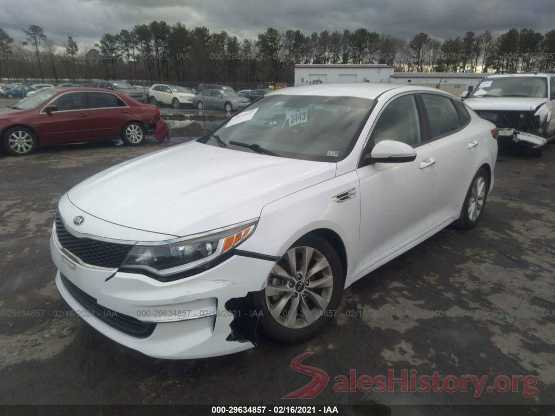 5XXGT4L3XGG006268 2016 KIA OPTIMA