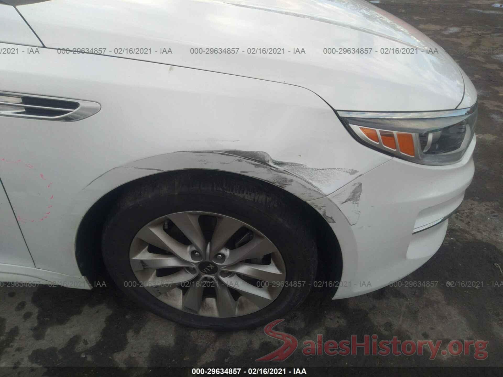 5XXGT4L3XGG006268 2016 KIA OPTIMA