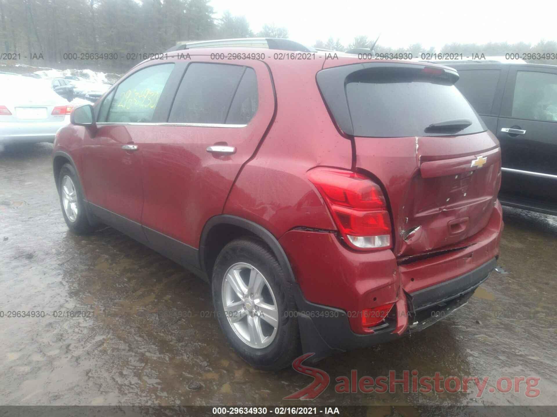 3GNCJLSB7JL384459 2018 CHEVROLET TRAX