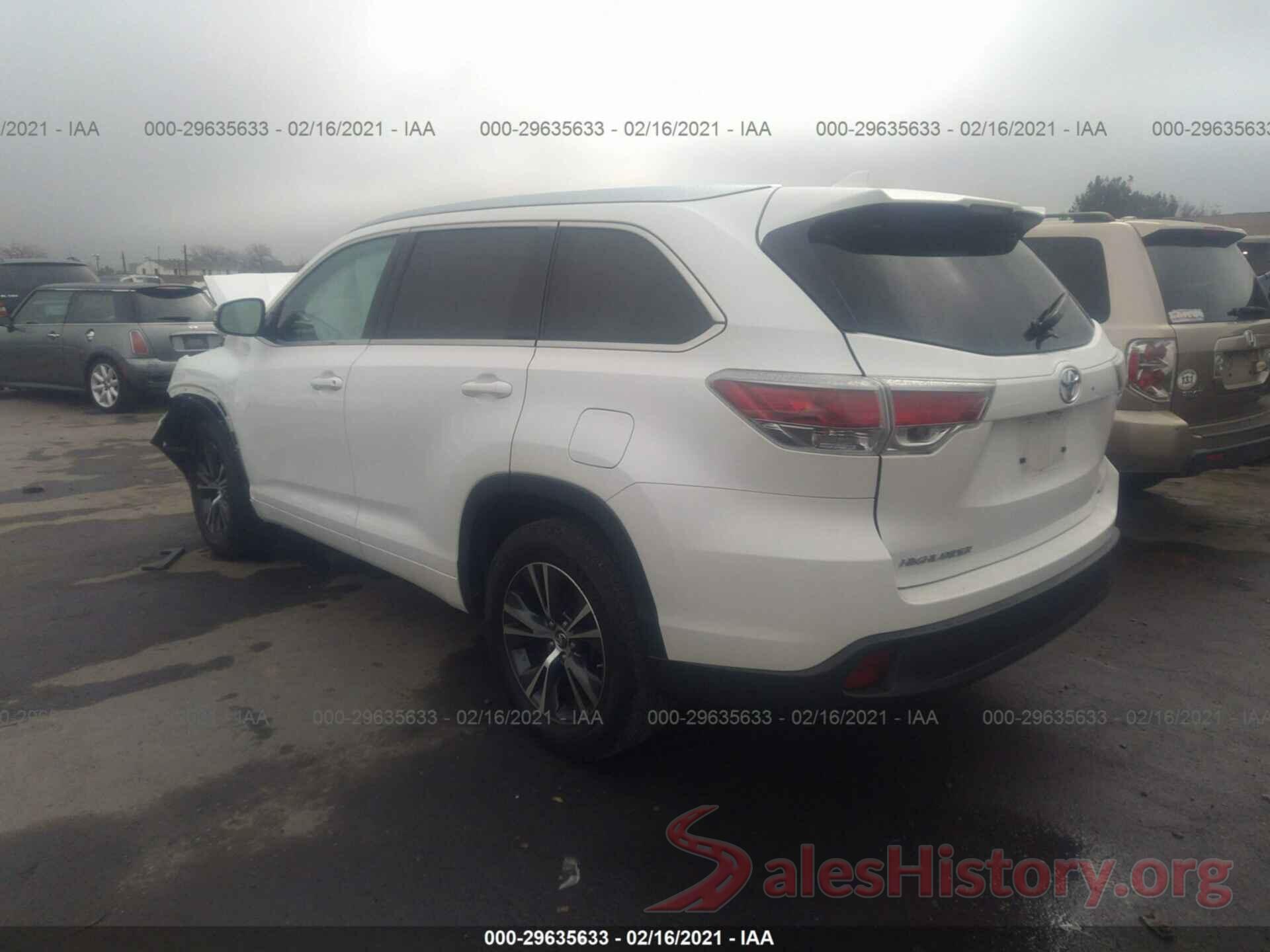 5TDKKRFH3GS181381 2016 TOYOTA HIGHLANDER