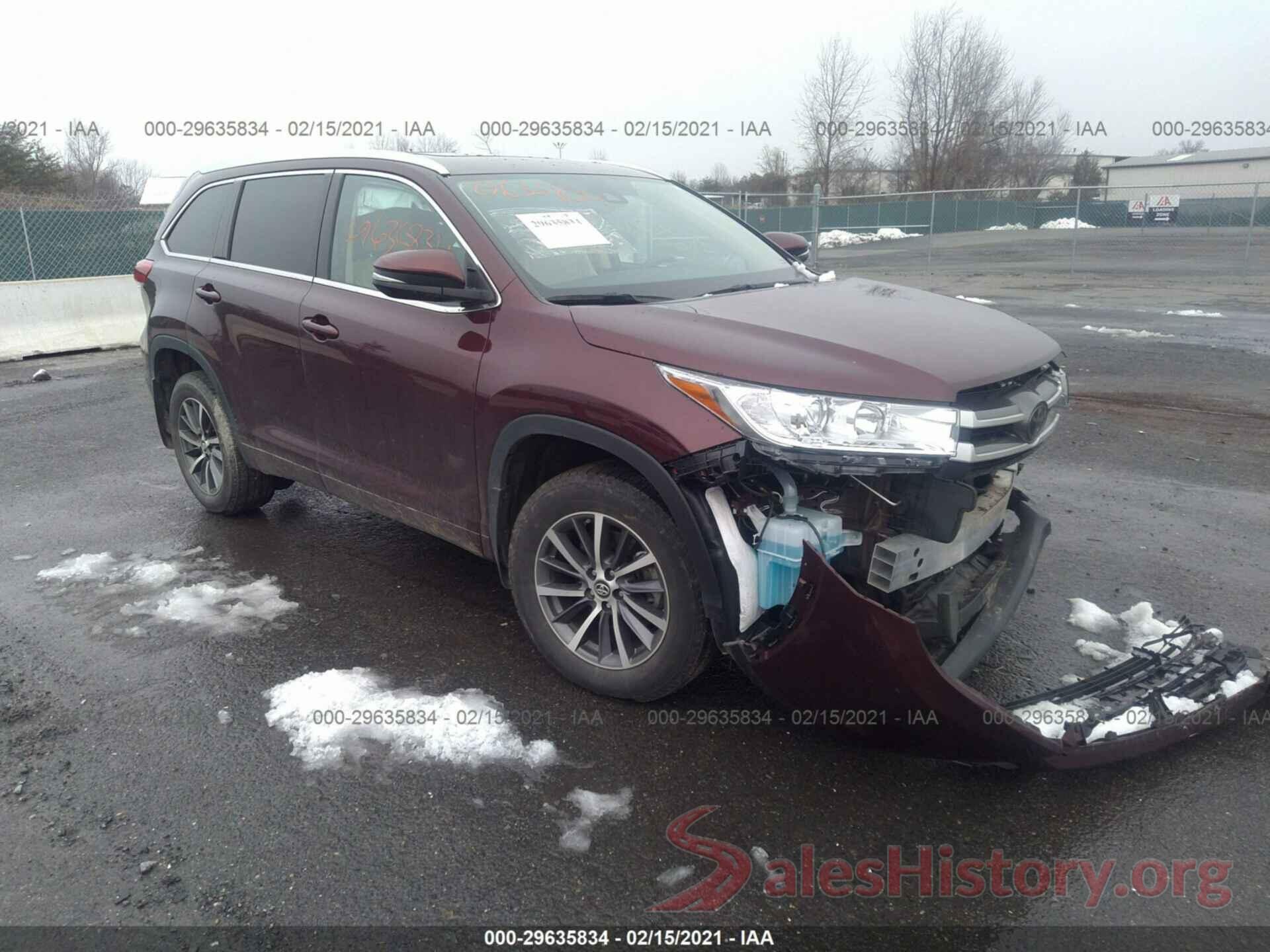 5TDJZRFH0JS909155 2018 TOYOTA HIGHLANDER