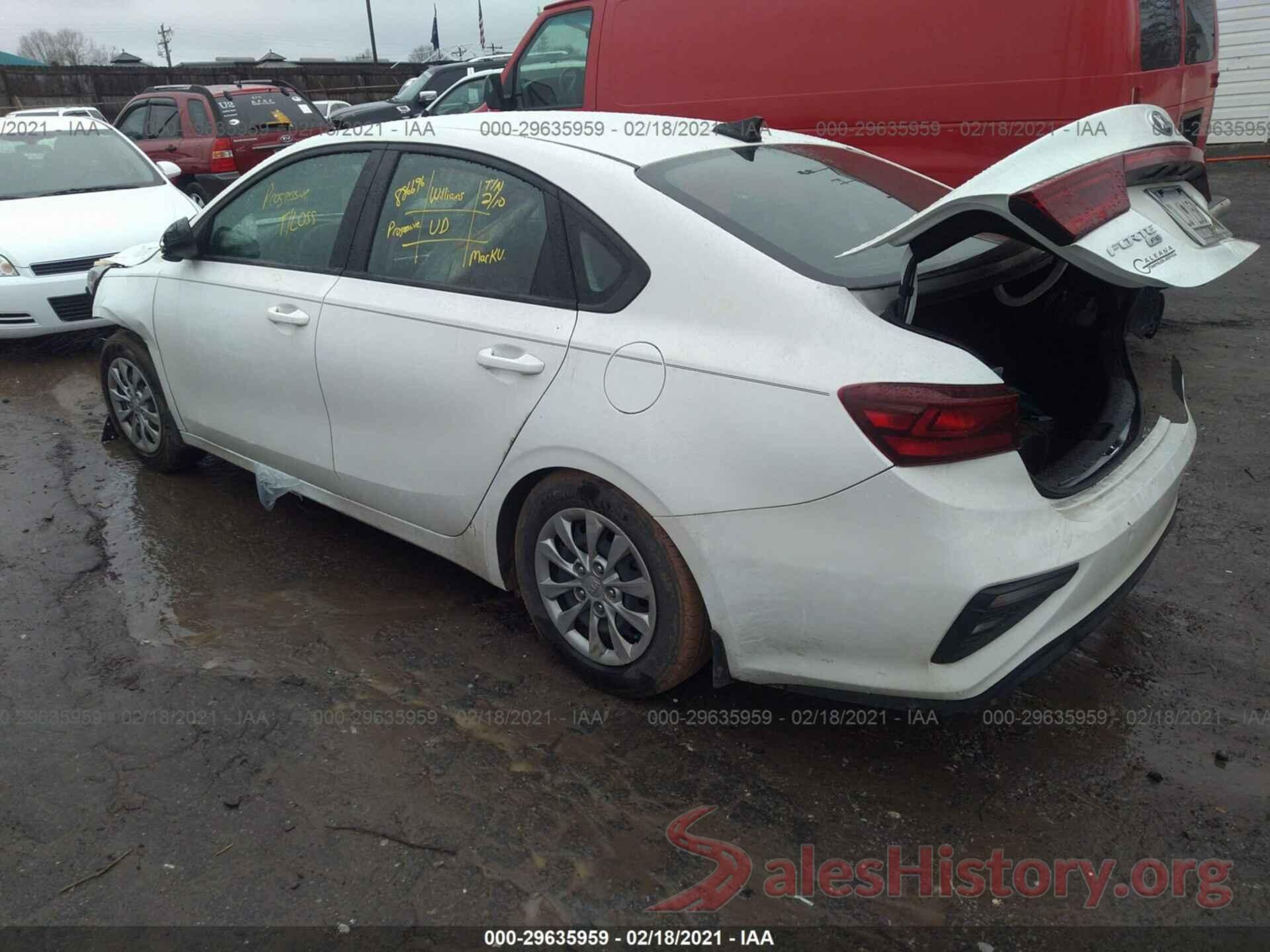 3KPF24AD2LE142343 2020 KIA FORTE