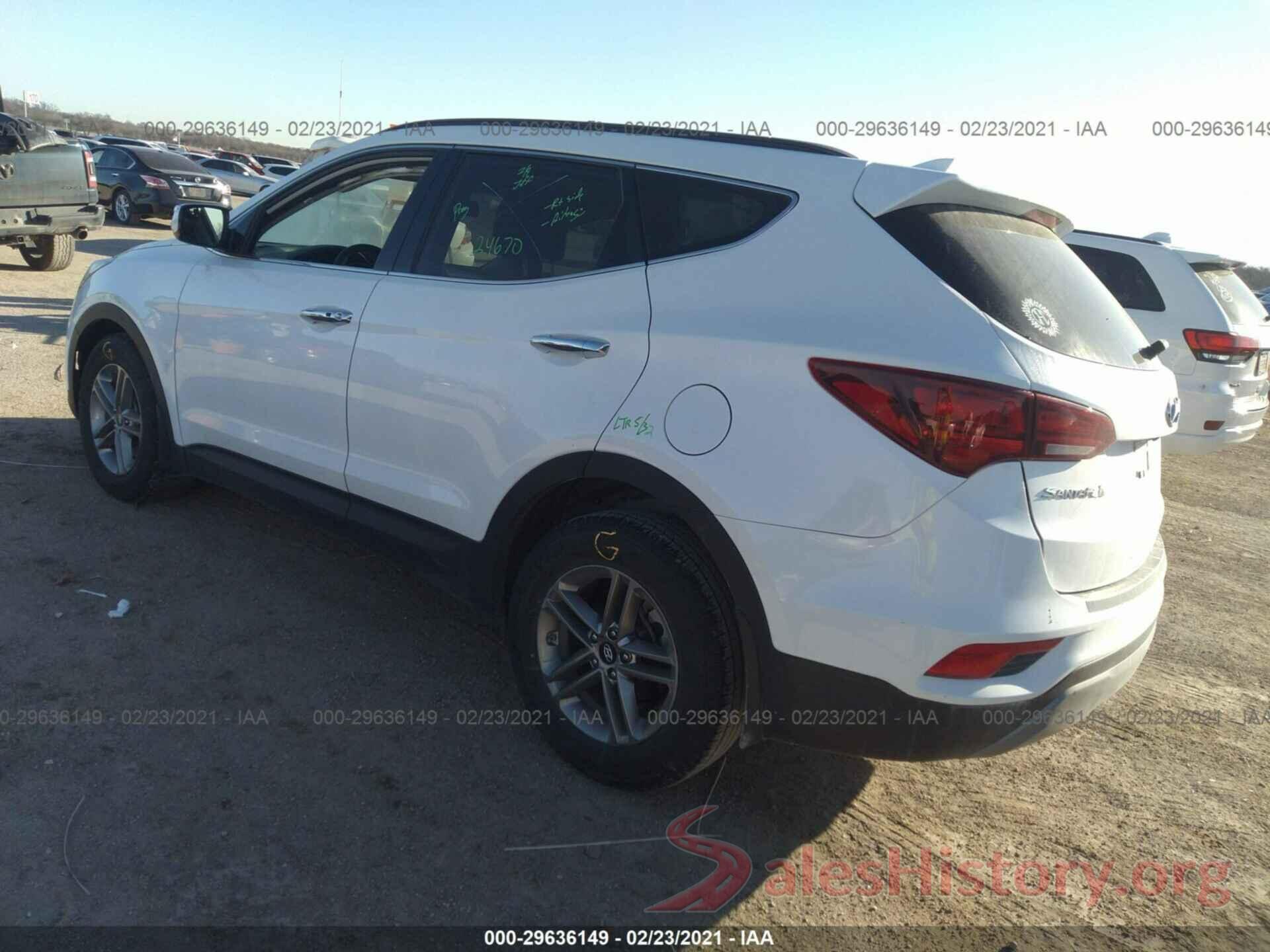 5XYZU3LB0JG533956 2018 HYUNDAI SANTA FE SPORT