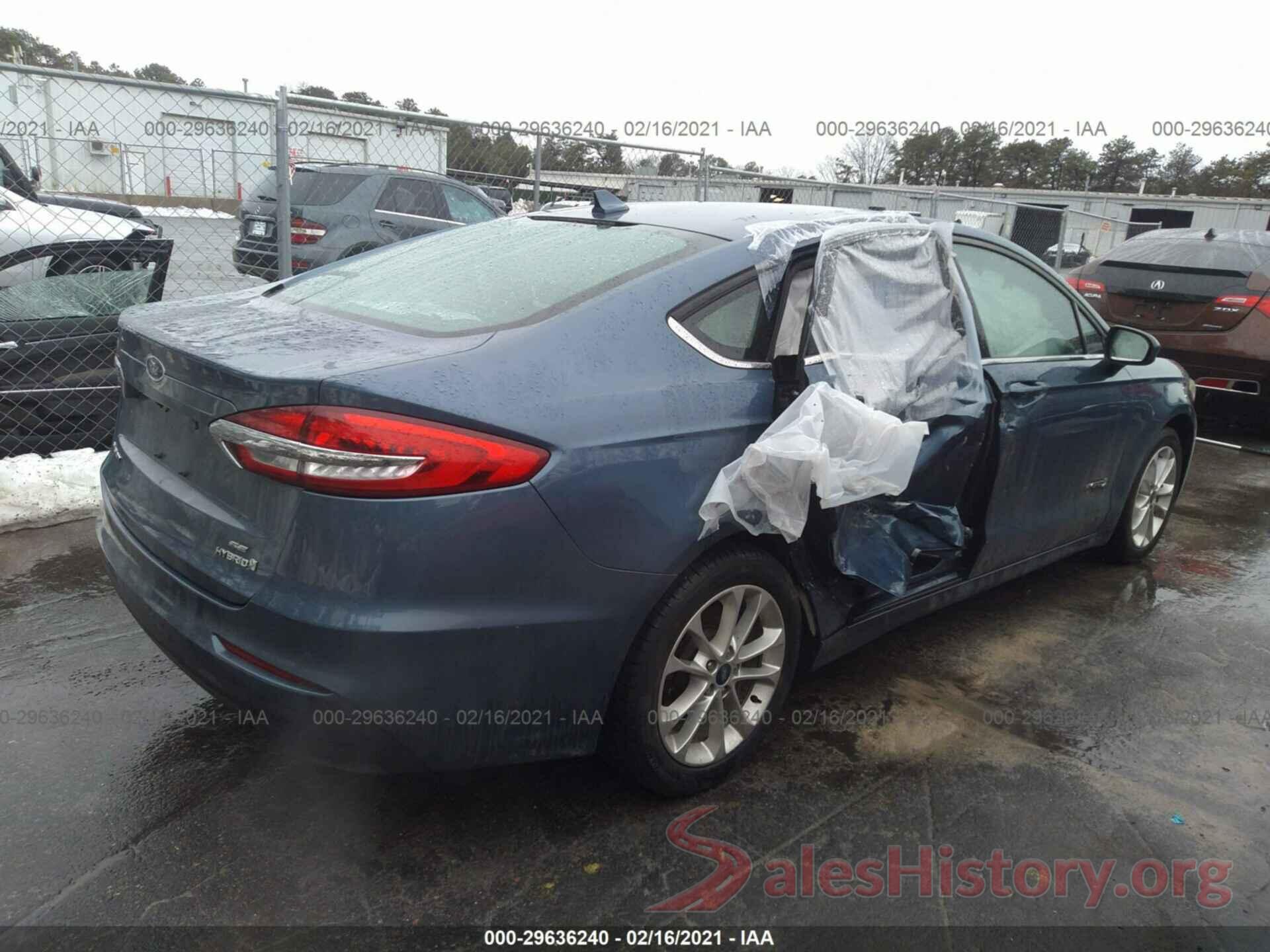 3FA6P0LU4KR108778 2019 FORD FUSION HYBRID