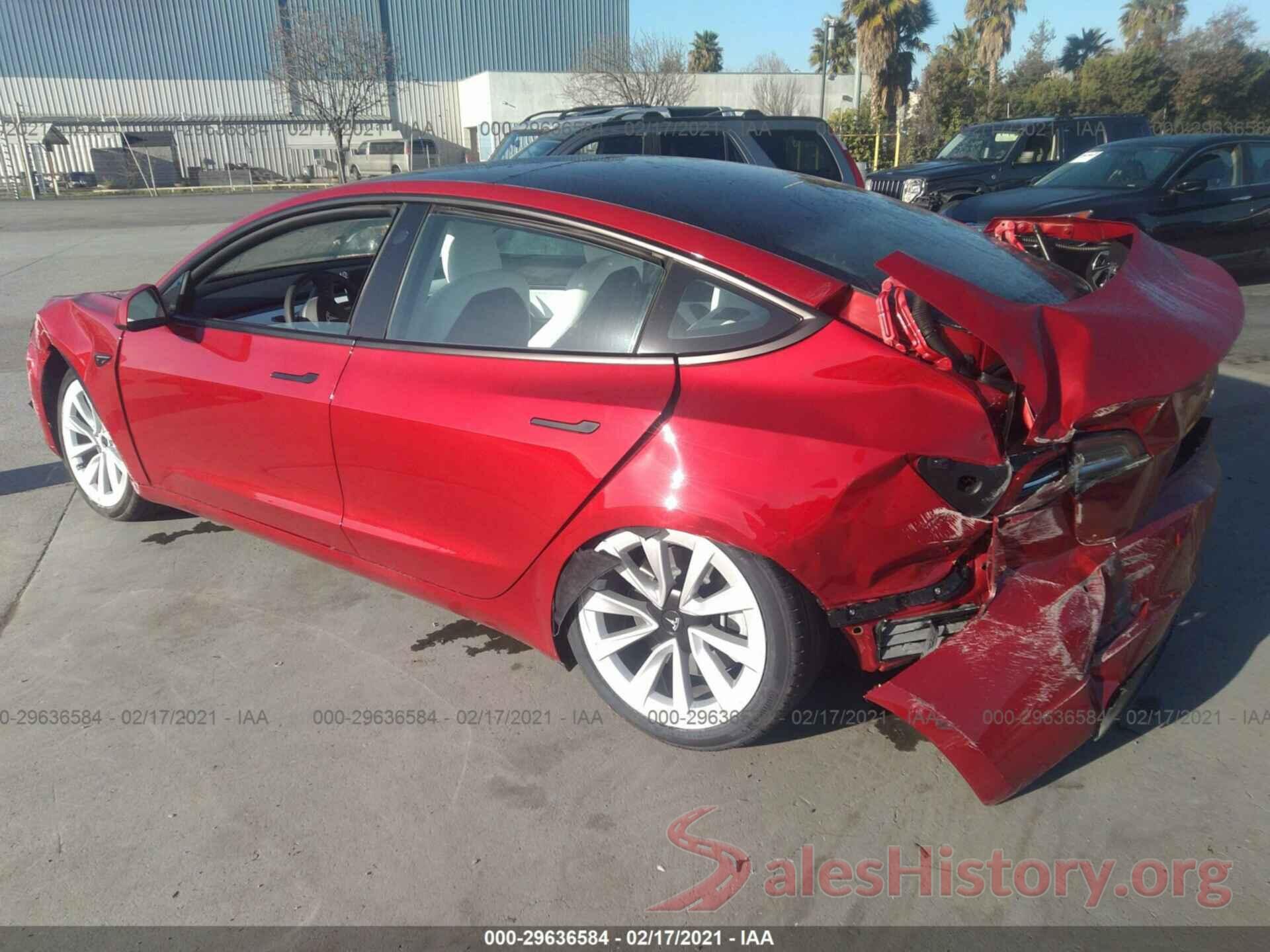 5YJ3E1EA1MF877531 2021 TESLA MODEL 3