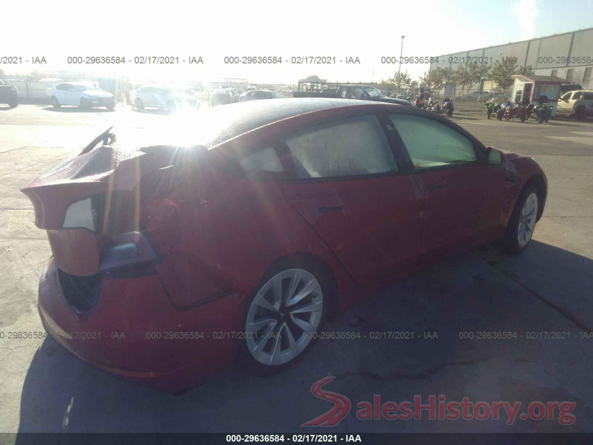 5YJ3E1EA1MF877531 2021 TESLA MODEL 3