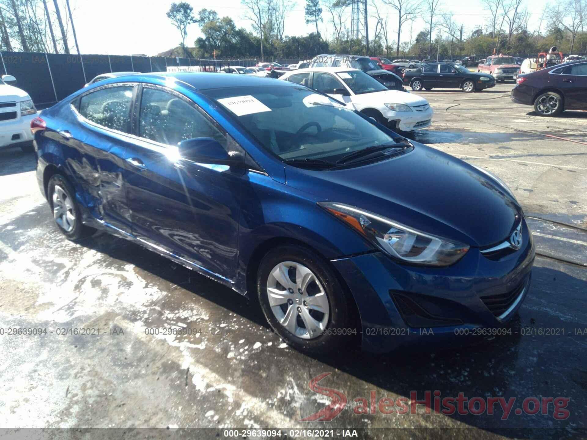 5NPDH4AE2GH781290 2016 HYUNDAI ELANTRA