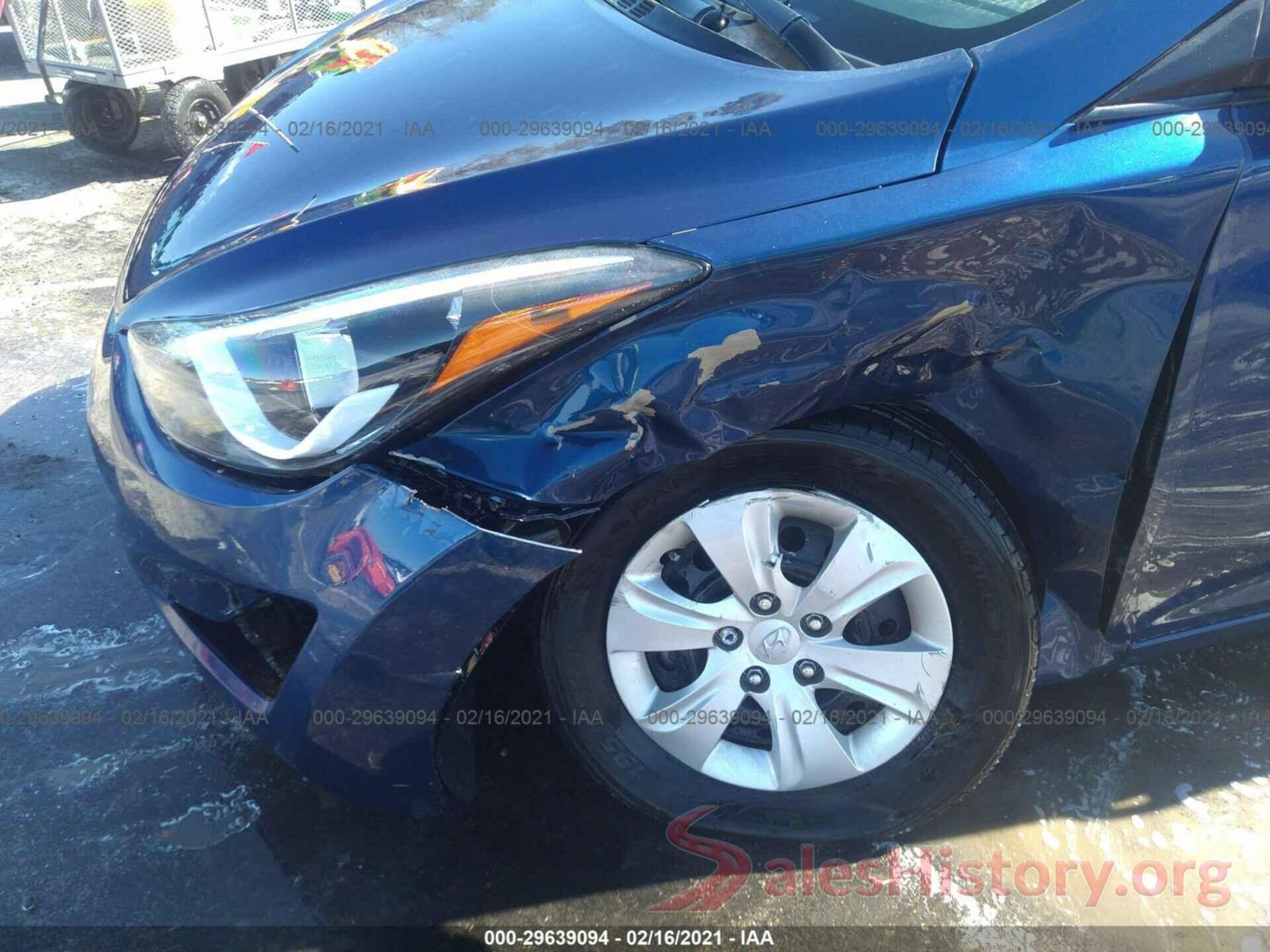 5NPDH4AE2GH781290 2016 HYUNDAI ELANTRA