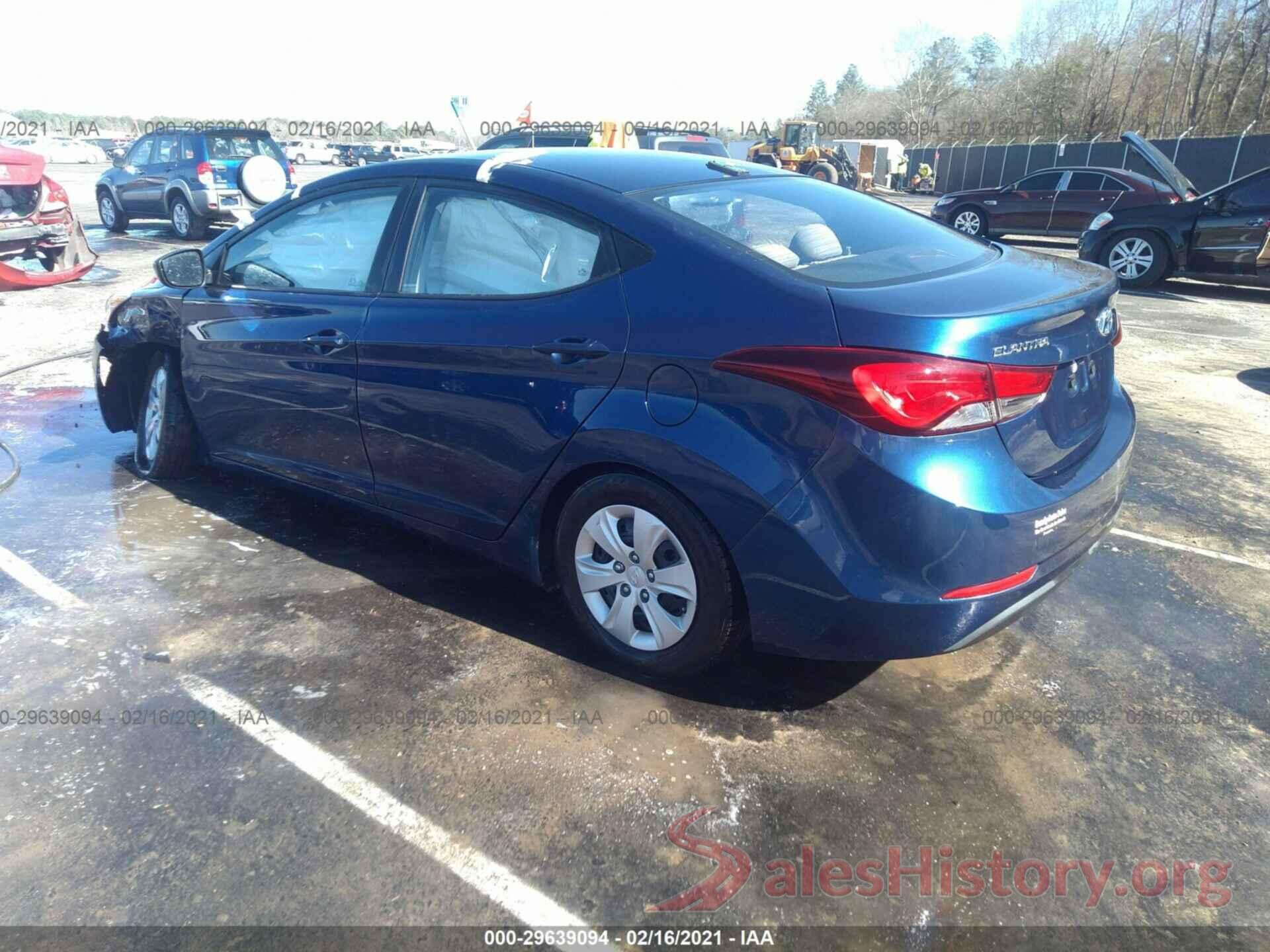 5NPDH4AE2GH781290 2016 HYUNDAI ELANTRA