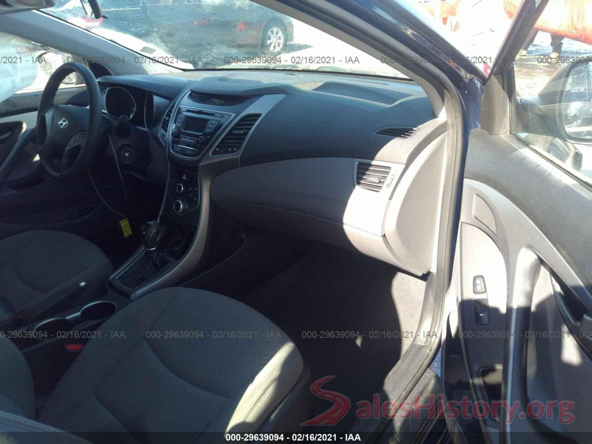 5NPDH4AE2GH781290 2016 HYUNDAI ELANTRA