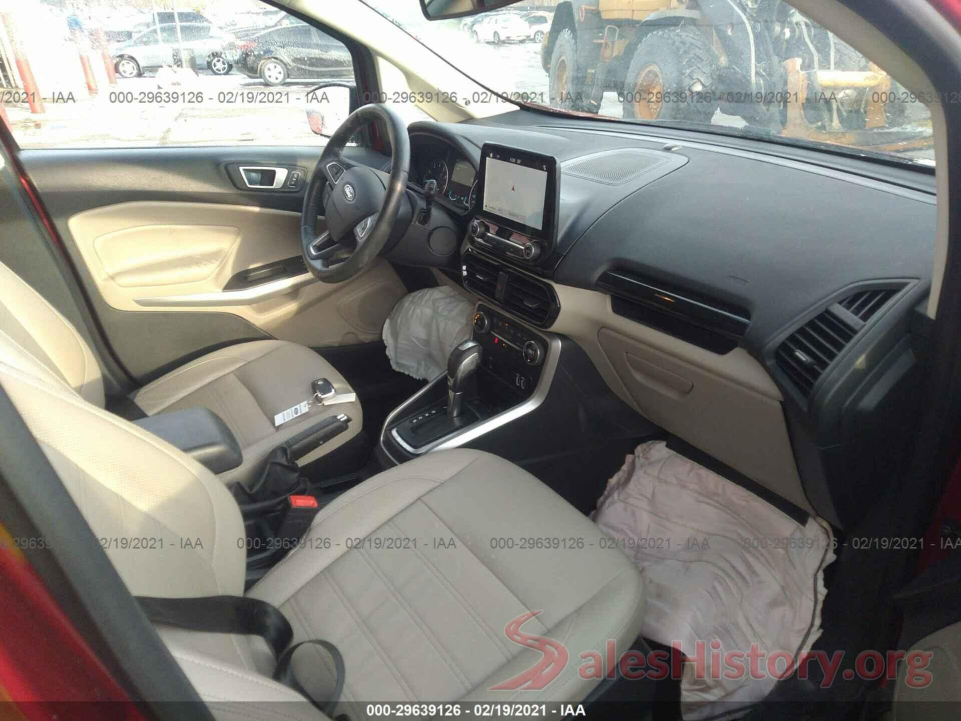 MAJ6S3KL2KC309957 2019 FORD ECOSPORT