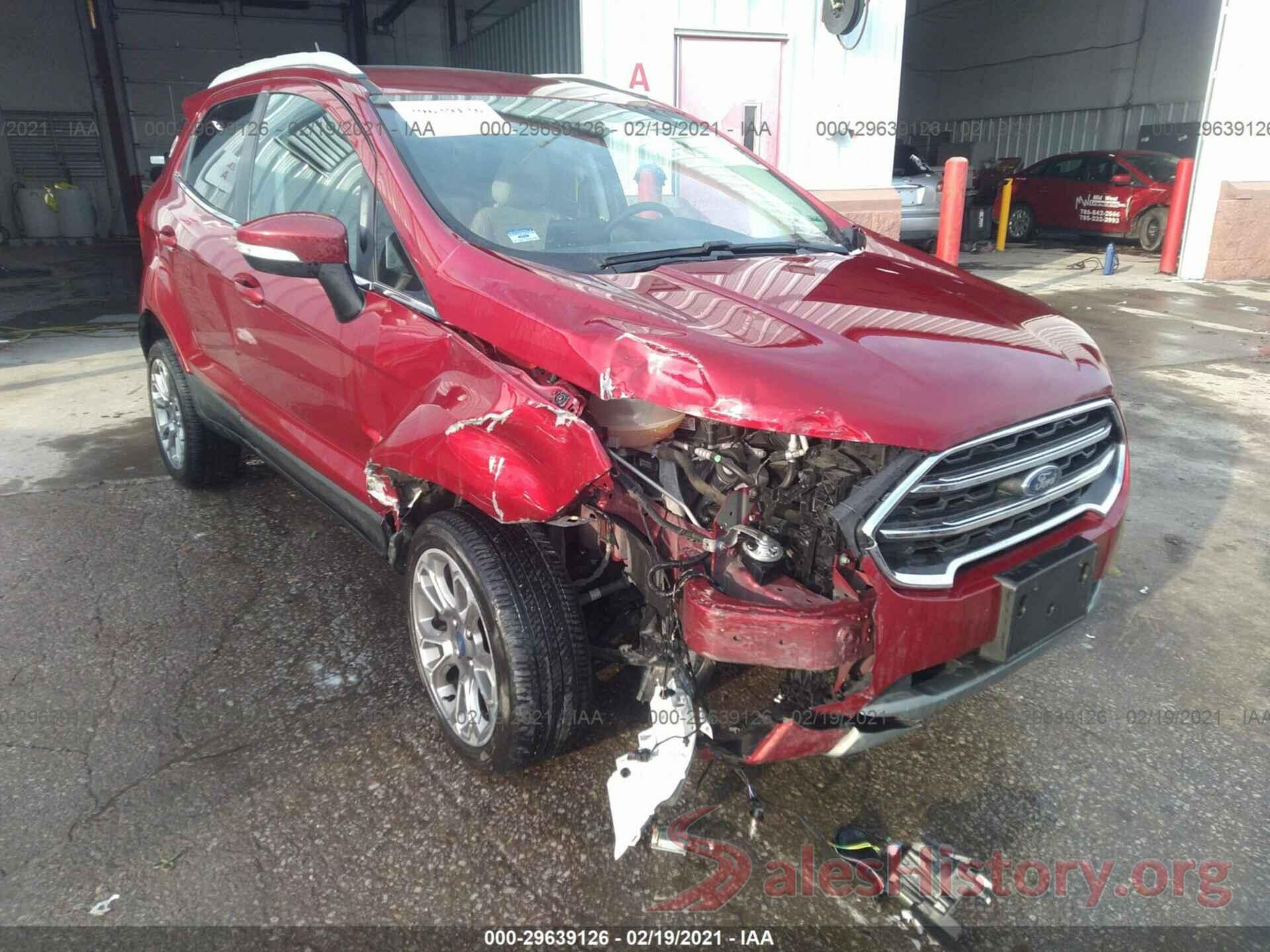 MAJ6S3KL2KC309957 2019 FORD ECOSPORT