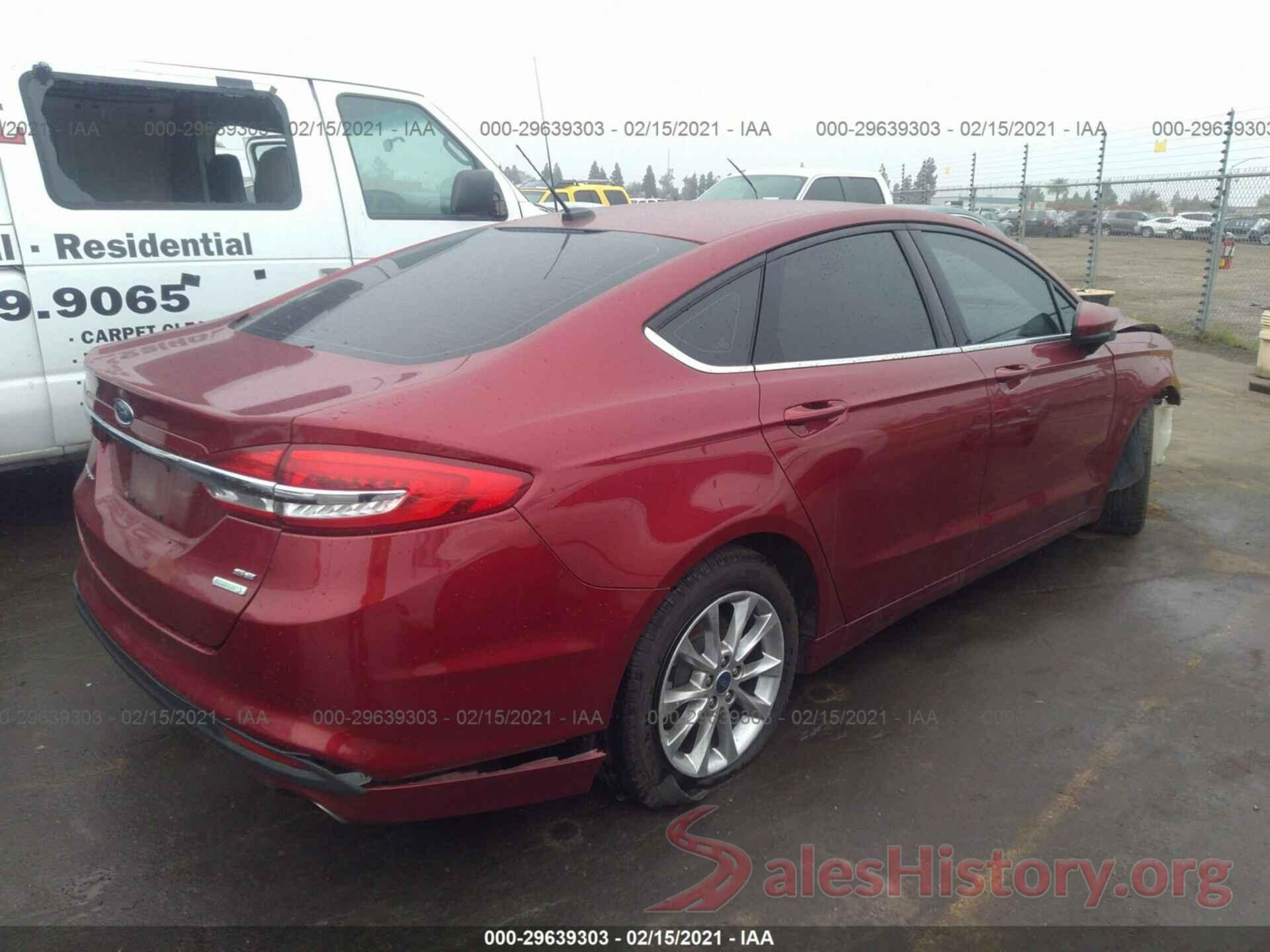 3FA6P0HD7HR277629 2017 FORD FUSION