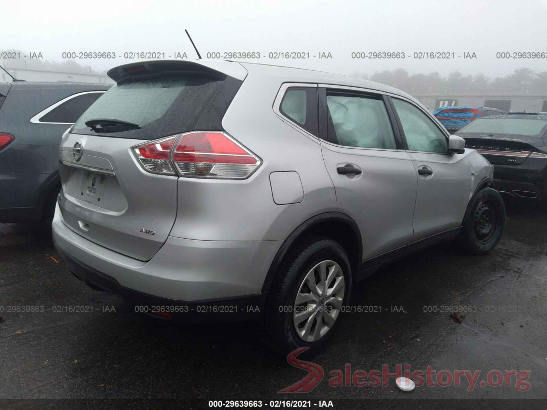 KNMAT2MV4GP621207 2016 NISSAN ROGUE