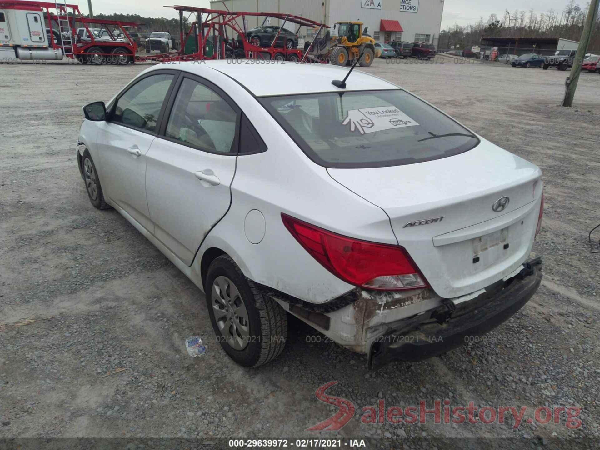 KMHCT4AE5GU164512 2016 HYUNDAI ACCENT