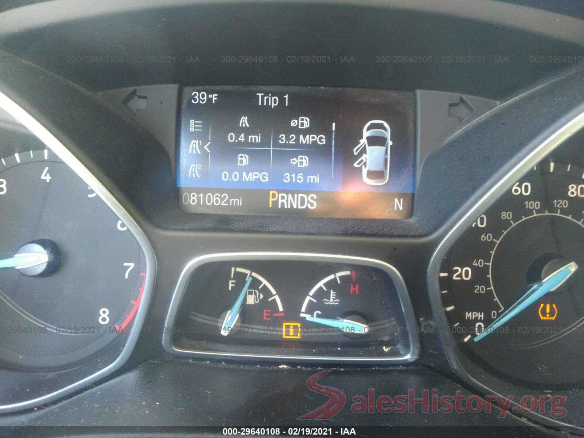 1FADP3F27GL377558 2016 FORD FOCUS