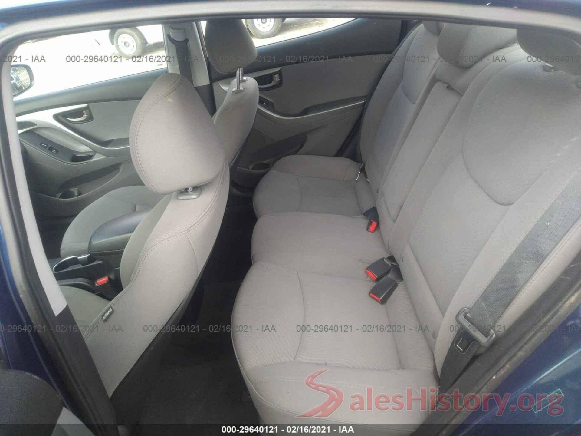 5NPDH4AE7GH688104 2016 HYUNDAI ELANTRA