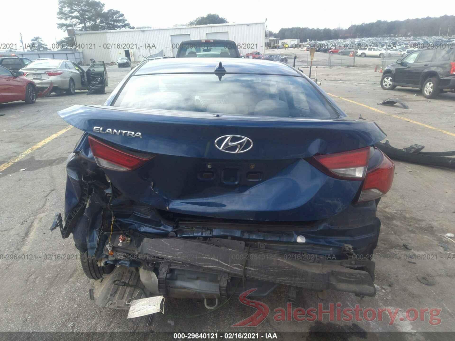 5NPDH4AE7GH688104 2016 HYUNDAI ELANTRA