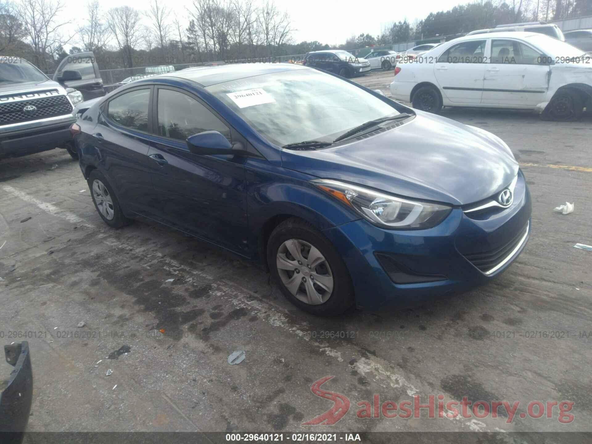 5NPDH4AE7GH688104 2016 HYUNDAI ELANTRA