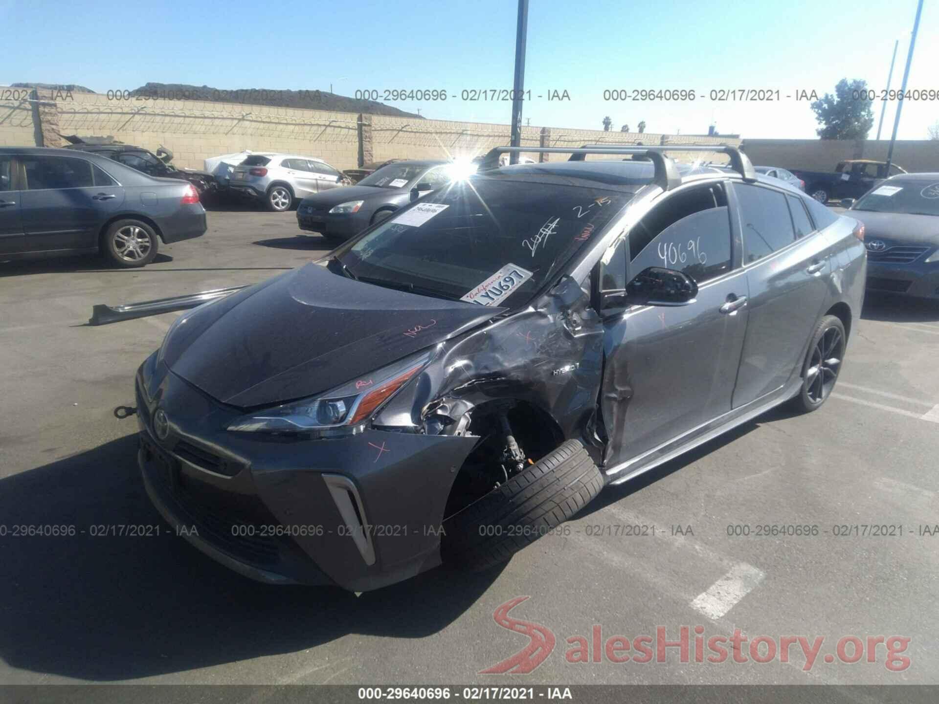 JTDKARFUXK3093275 2019 TOYOTA PRIUS