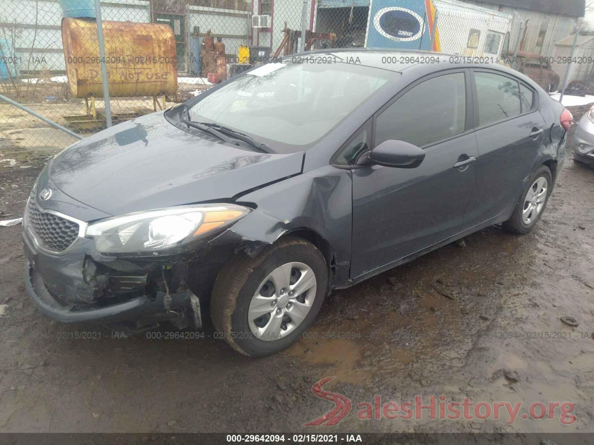 KNAFK4A64G5564193 2016 KIA FORTE