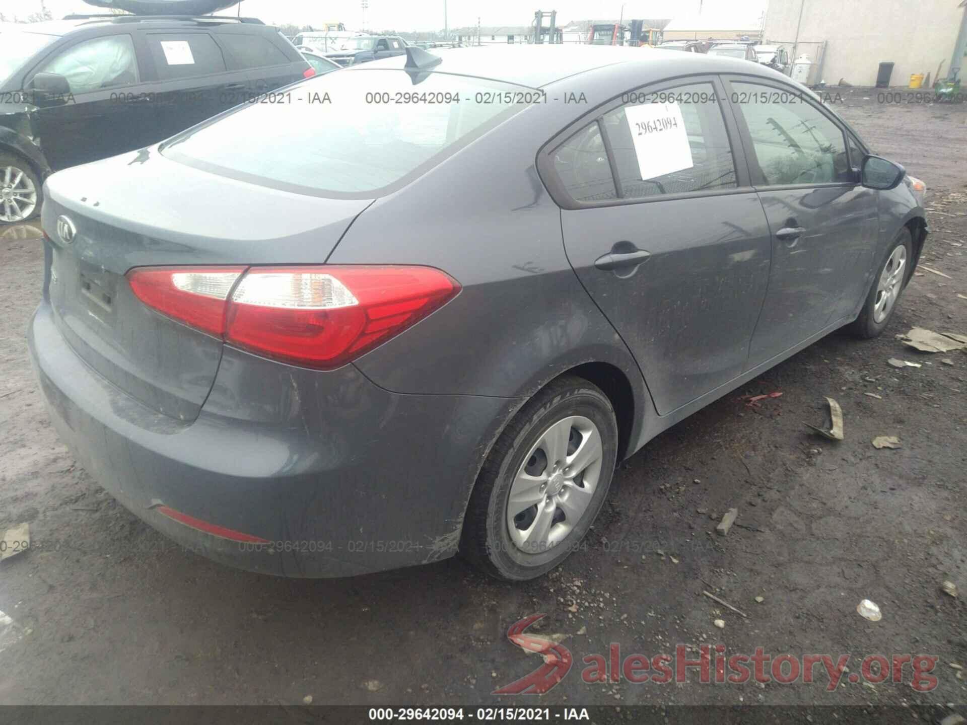 KNAFK4A64G5564193 2016 KIA FORTE