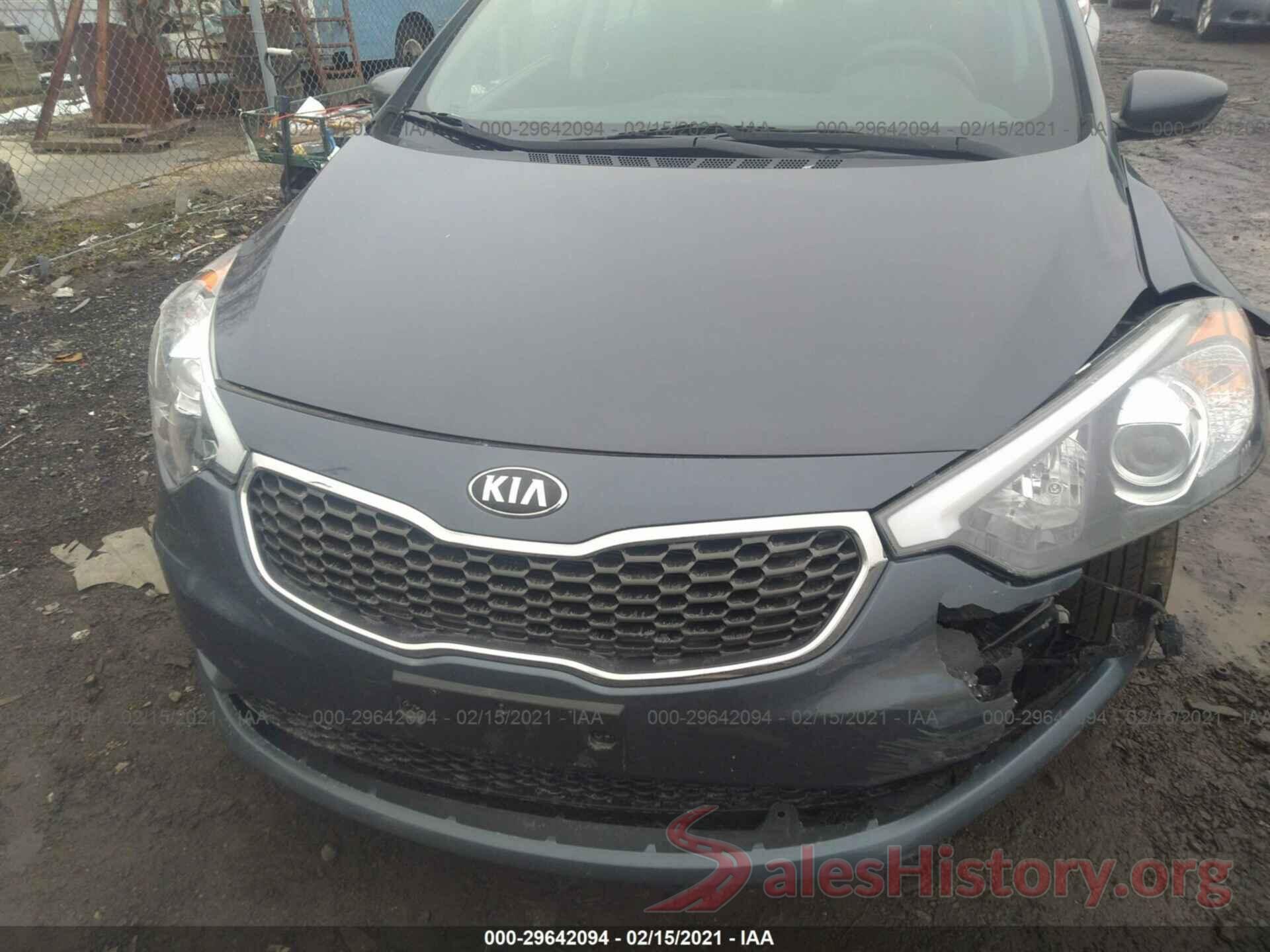 KNAFK4A64G5564193 2016 KIA FORTE